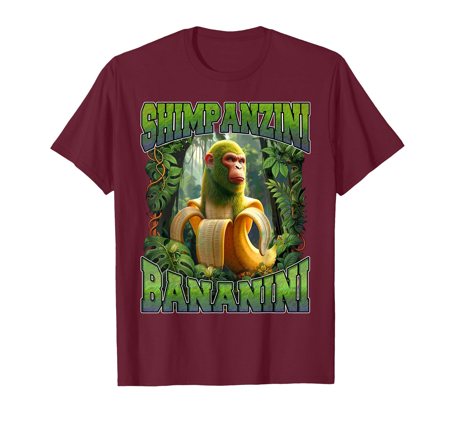 Shimpanzini Bananini Italian Brainrot Chimpanzee and Banana T-Shirt