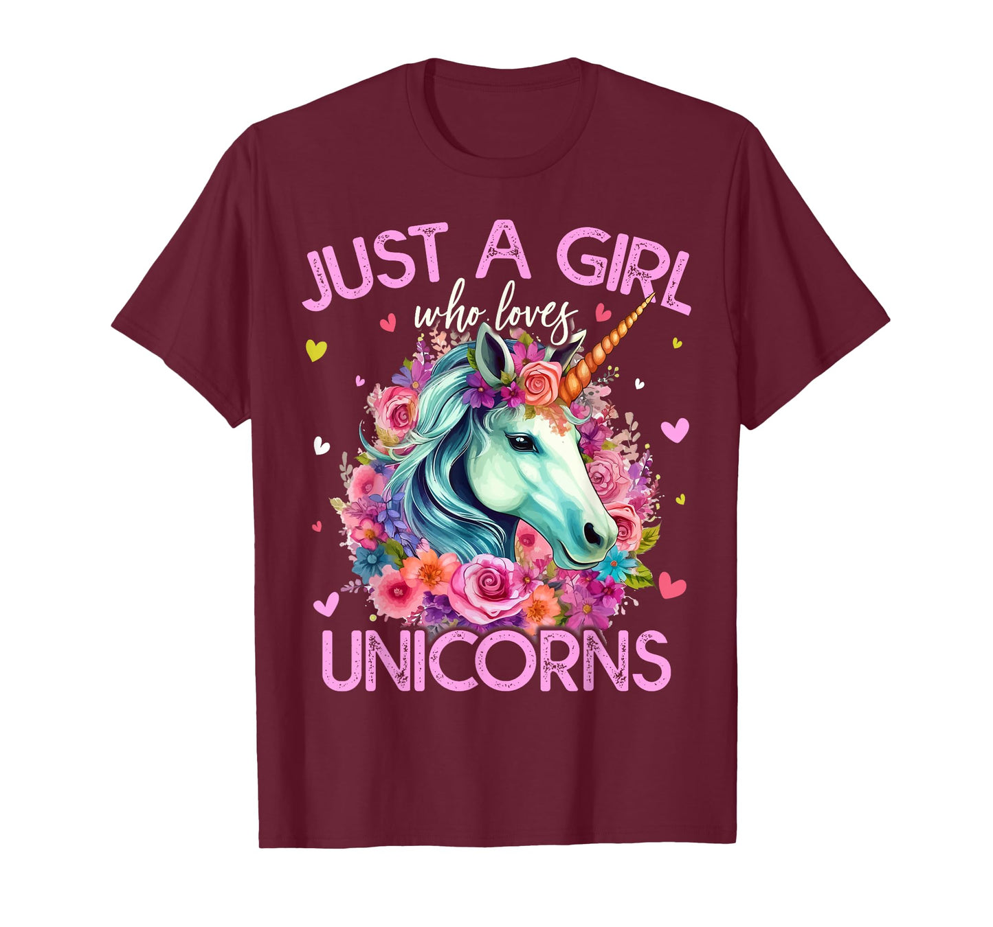 Just A Girl Who Loves Unicorns For Women Girls T-Shirt