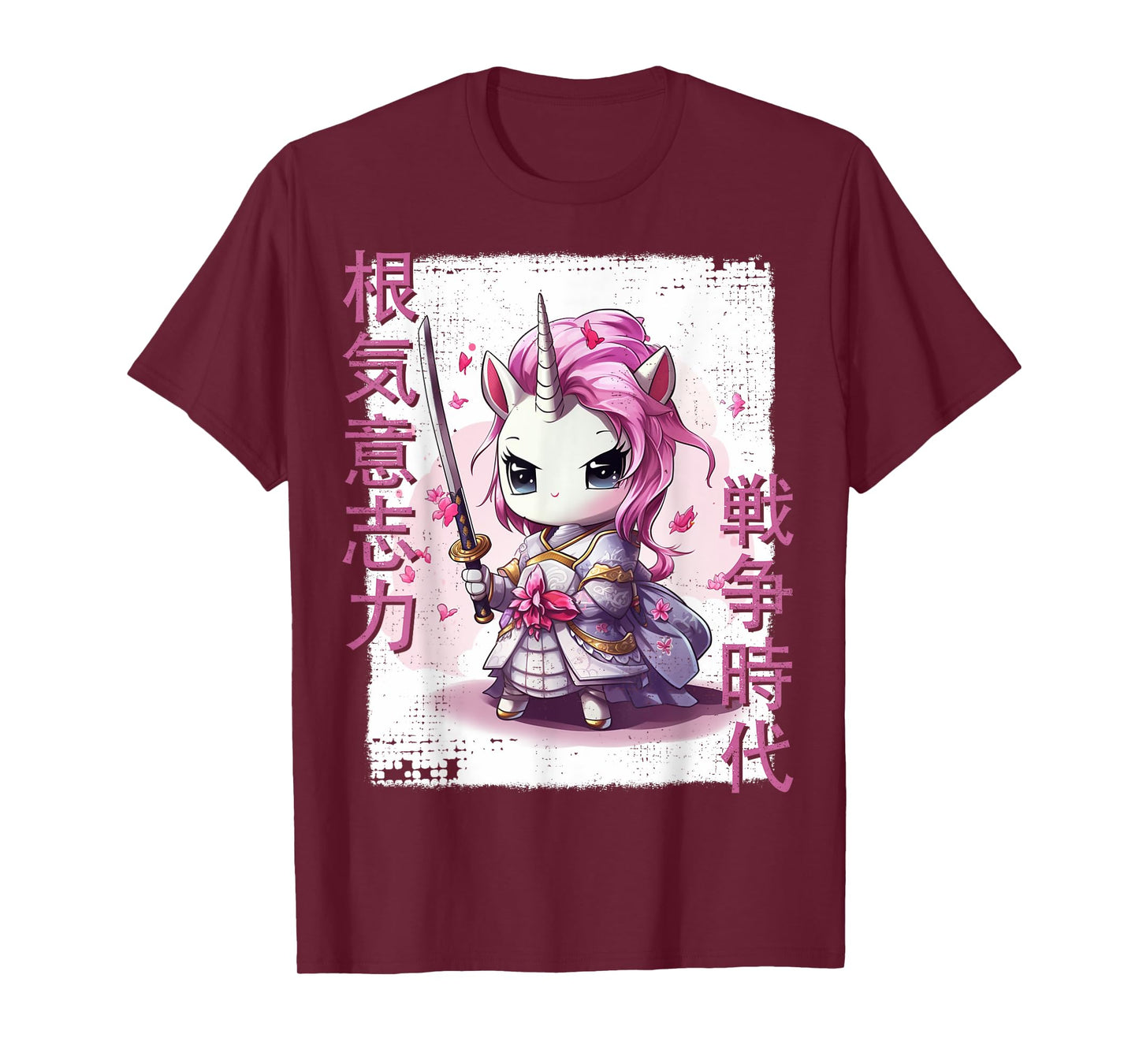 Samurai Unicorn Warrior Japanese Ninja Unicorn Kawaii T-Shirt