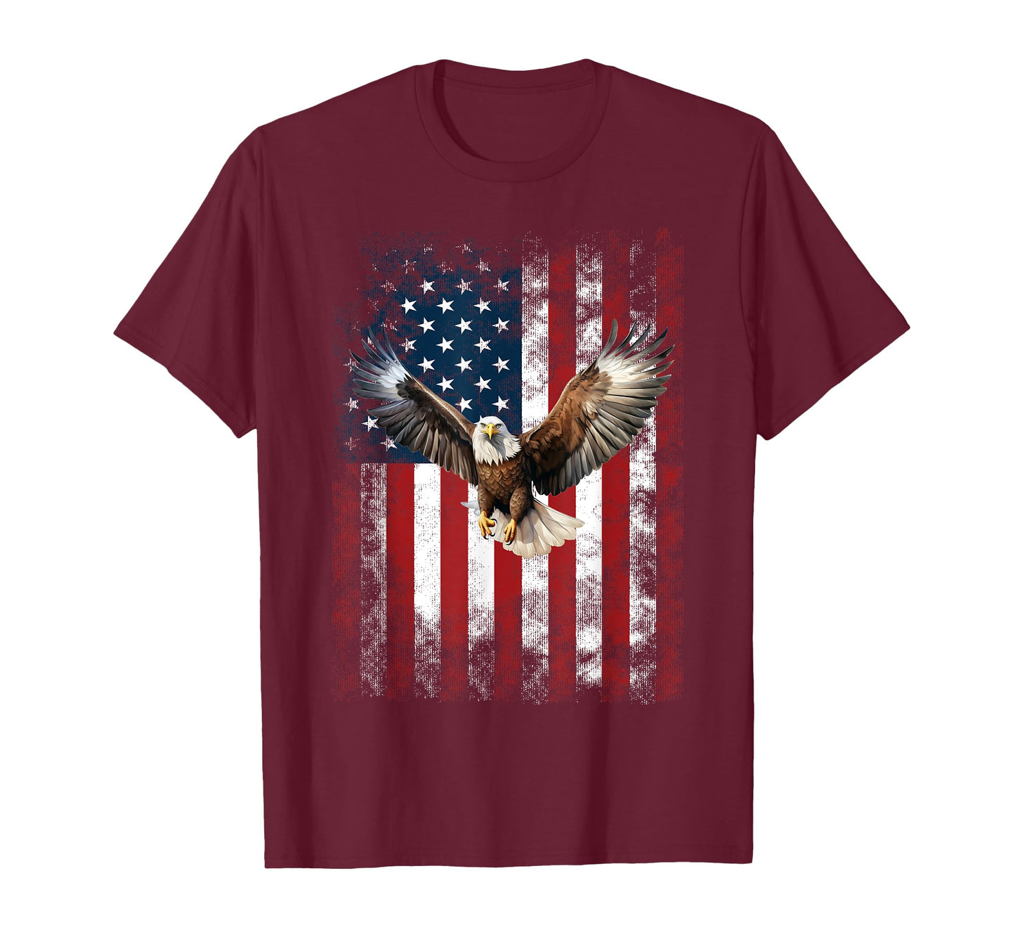Patriotic Eagle 4th Of July USA American Flag T-Shirt