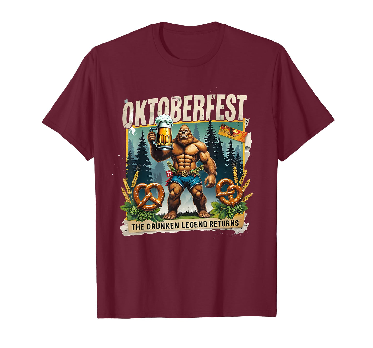 Oktoberfest Bigfoot The Drunken Legend Returns Beer Club T-Shirt