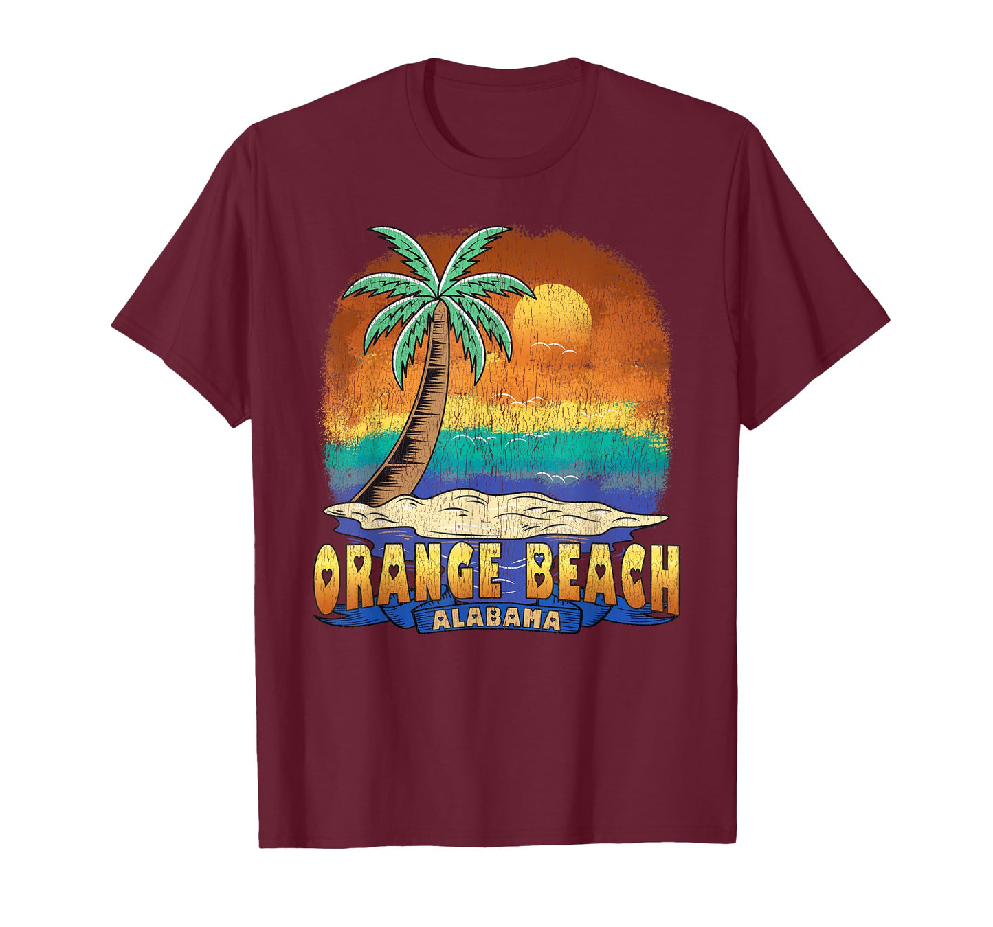 ORANGE BEACH ALABAMA | Vintage Distressed Souvenir T-Shirt