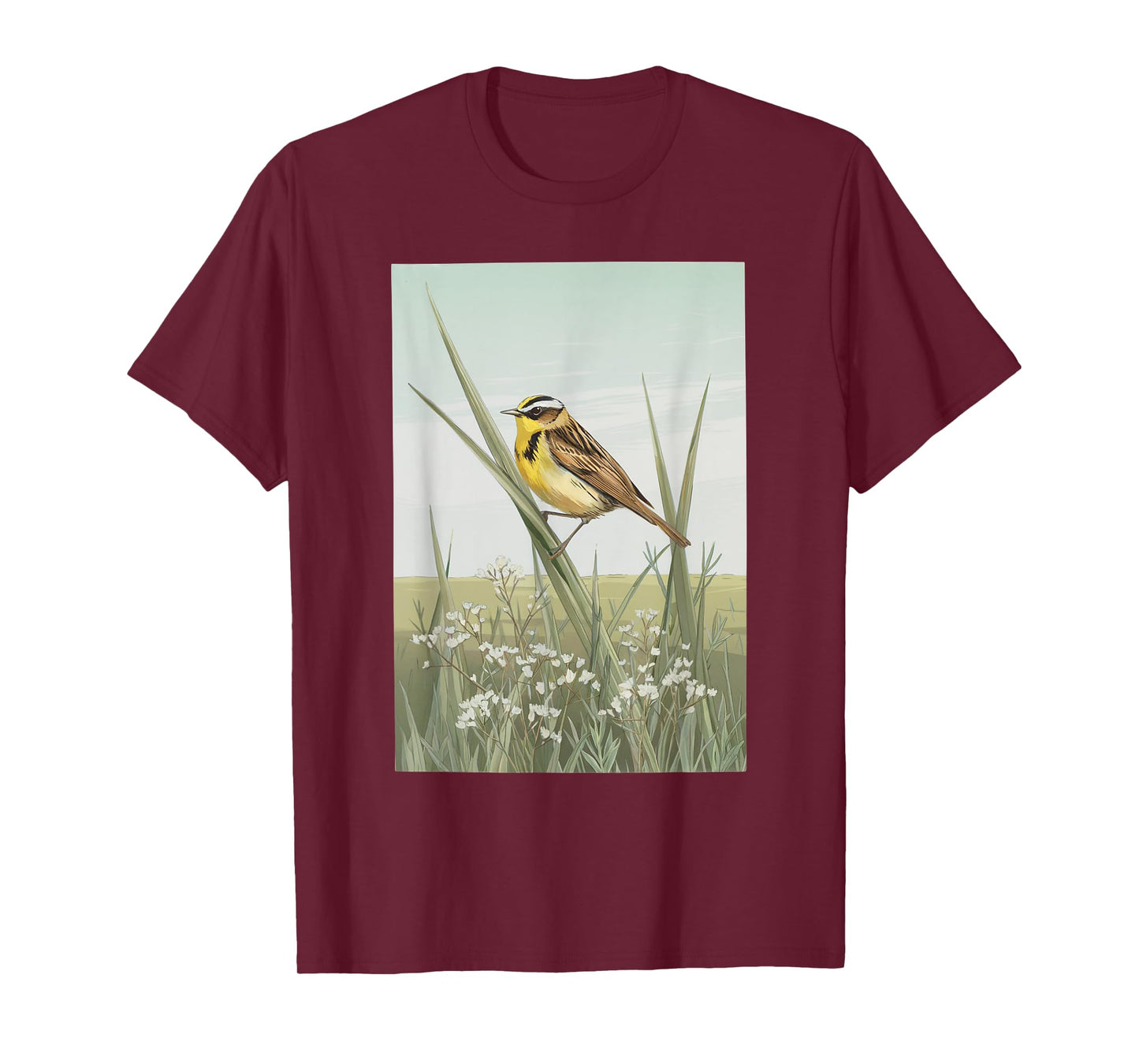 Western Meadowlark – Prairie Songbird Lover Design T-Shirt