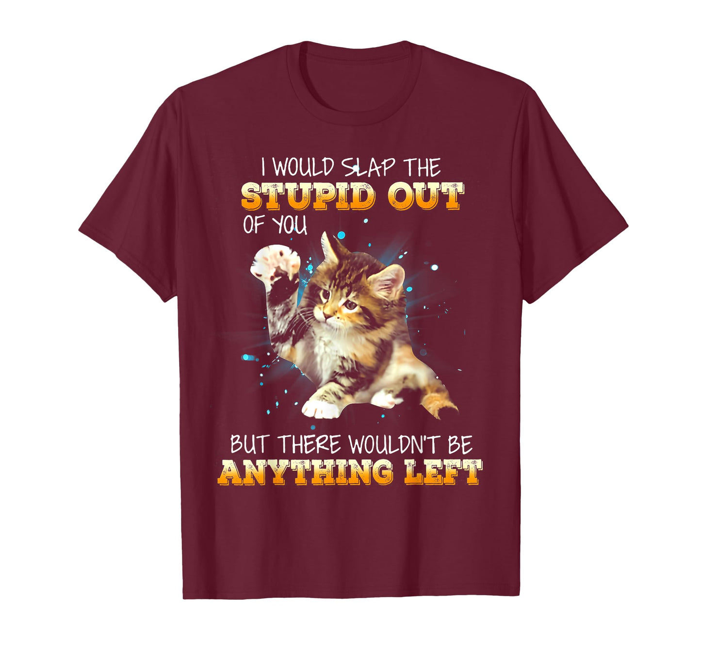 Cat I Would Slap The Stupid Out Of You T-Shirt for Men Women
