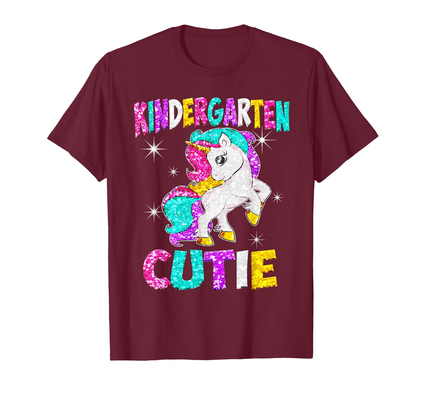 Kindergarten Cutie Unicorn TShirt Back to School T-Shirt