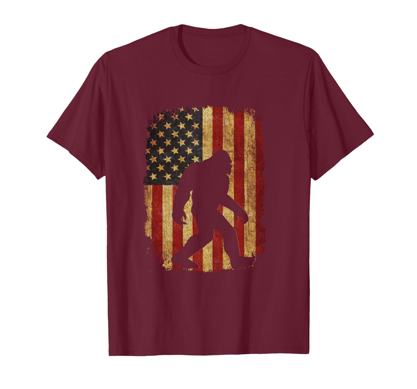 Vintage US Flag Bigfoot Tee Hide and Seek Champion Bigfoot Long Sleeve T-Shirt
