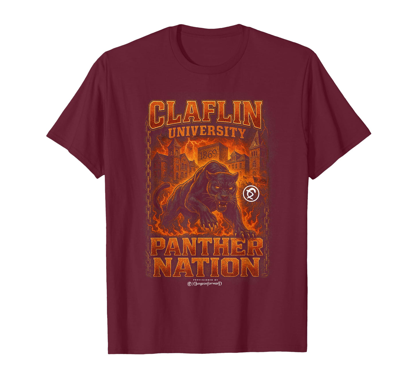 Claflin University - The Yard CU HBCU Bootleg T-Shirt