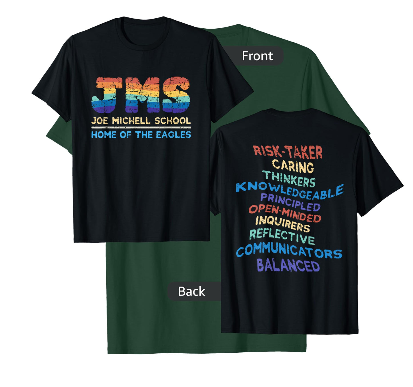 Joe Michell School Rainbow JMS 2022 with IB Learner Traits T-Shirt