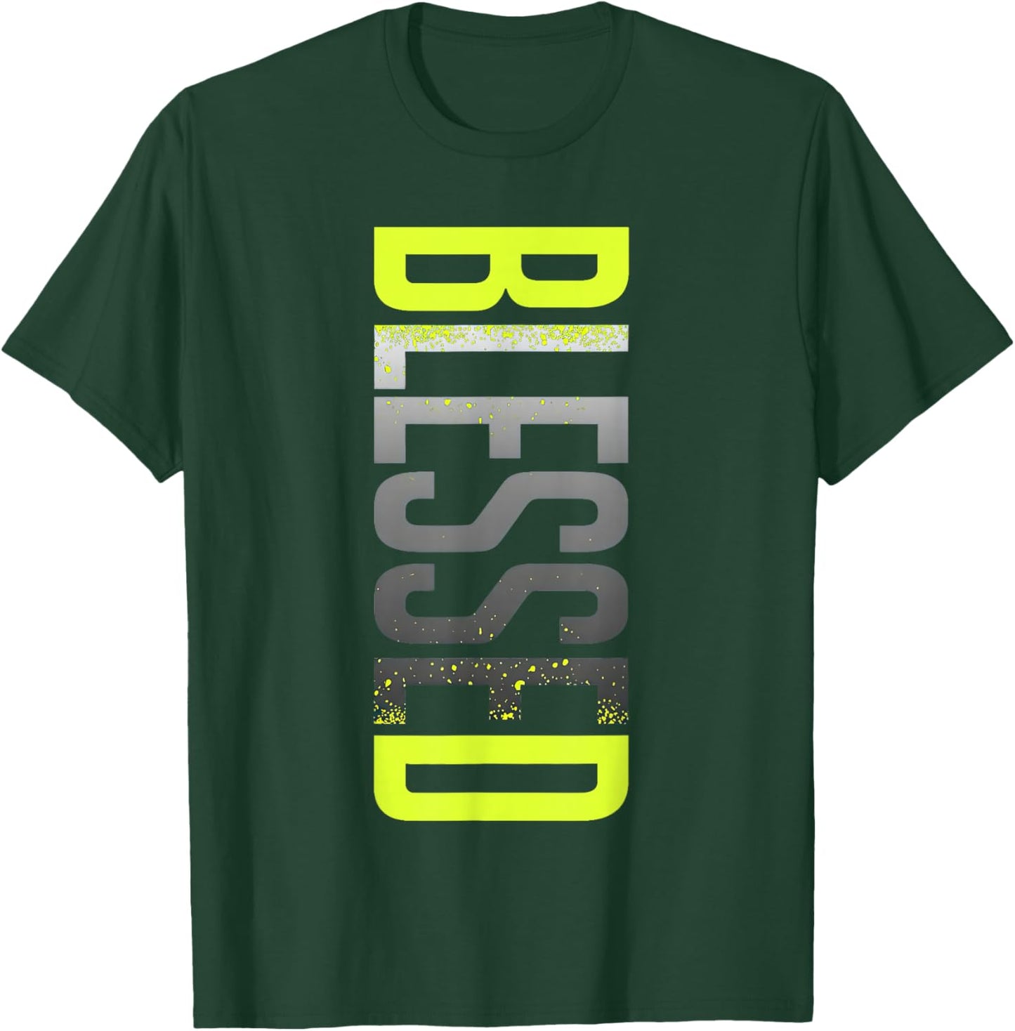 Neon Yellow Black Cool Grey Graphic Match T-Shirt T-Shirt - T-Shirt | Forest