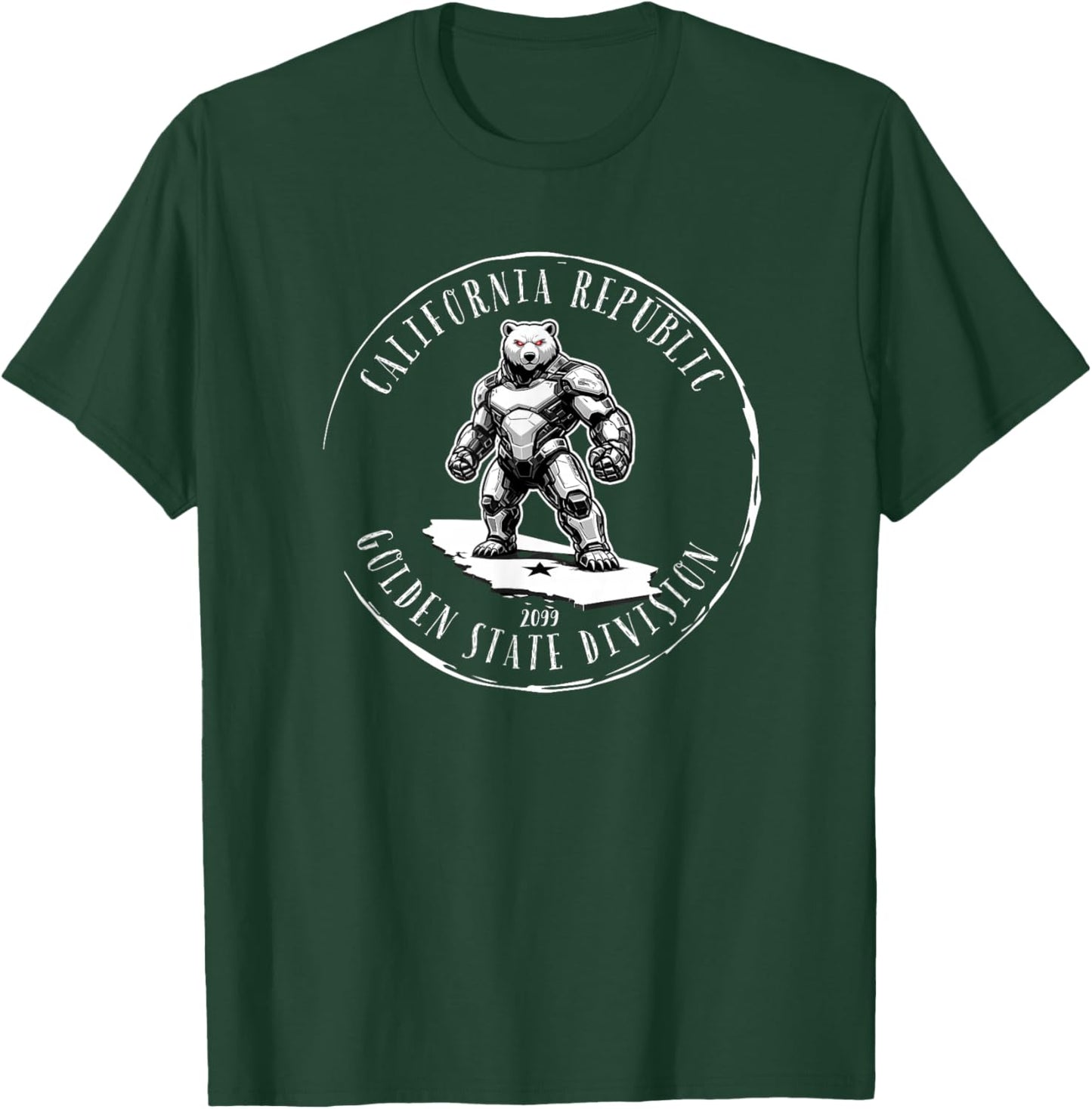 California Republic Golden State Division 2099 T-Shirt - T-Shirt | Forest