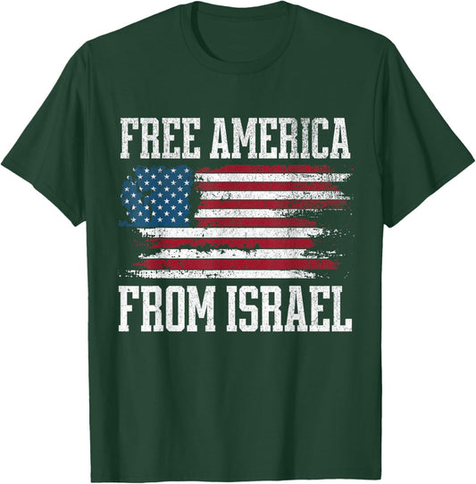 Free America from Israel T-Shirt T-Shirt - T-Shirt | Forest