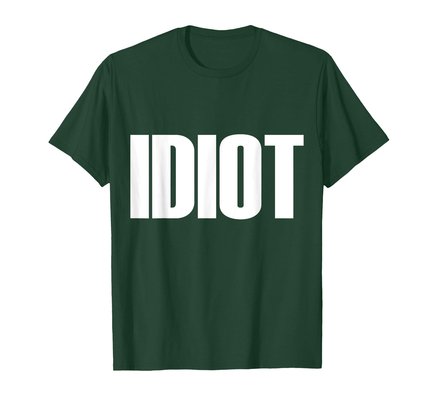 Men's Idiot t shirt - idiot shirt - idiot tshirt Small Black