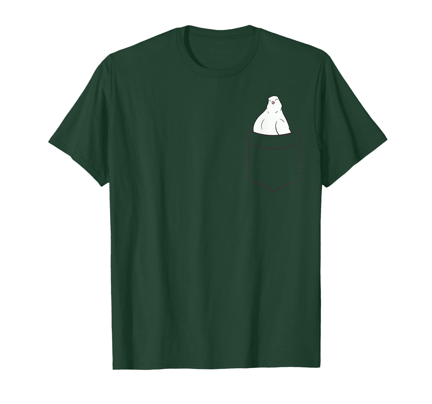 Dove Bird In The Pocket Cute Pocket Dove T-Shirt