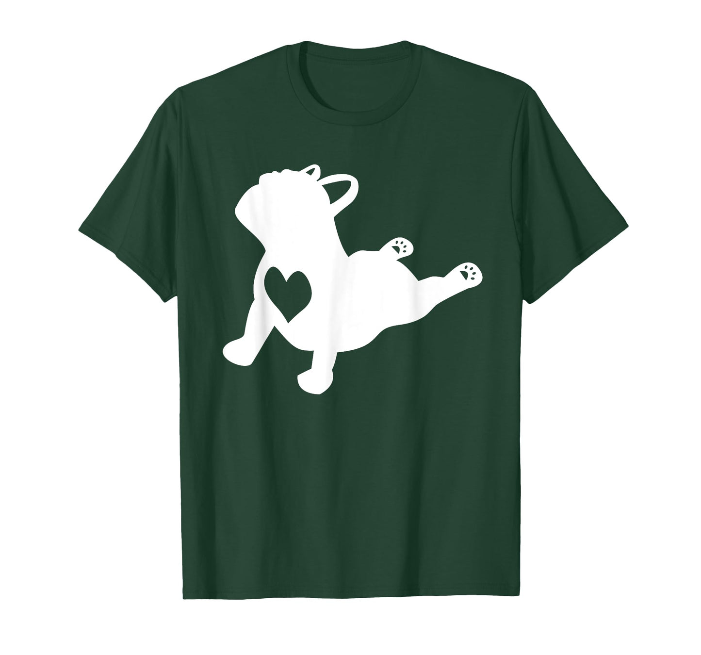 French bulldog yoga pose shirt with love heart frenchie gift T-Shirt for Men Women Girls Kids