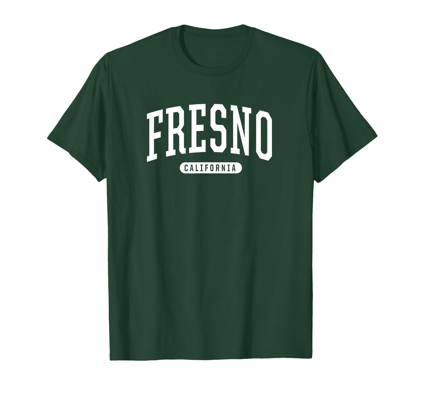 Fresno California T-Shirt Vacation College Style Sports CA T T-Shirt
