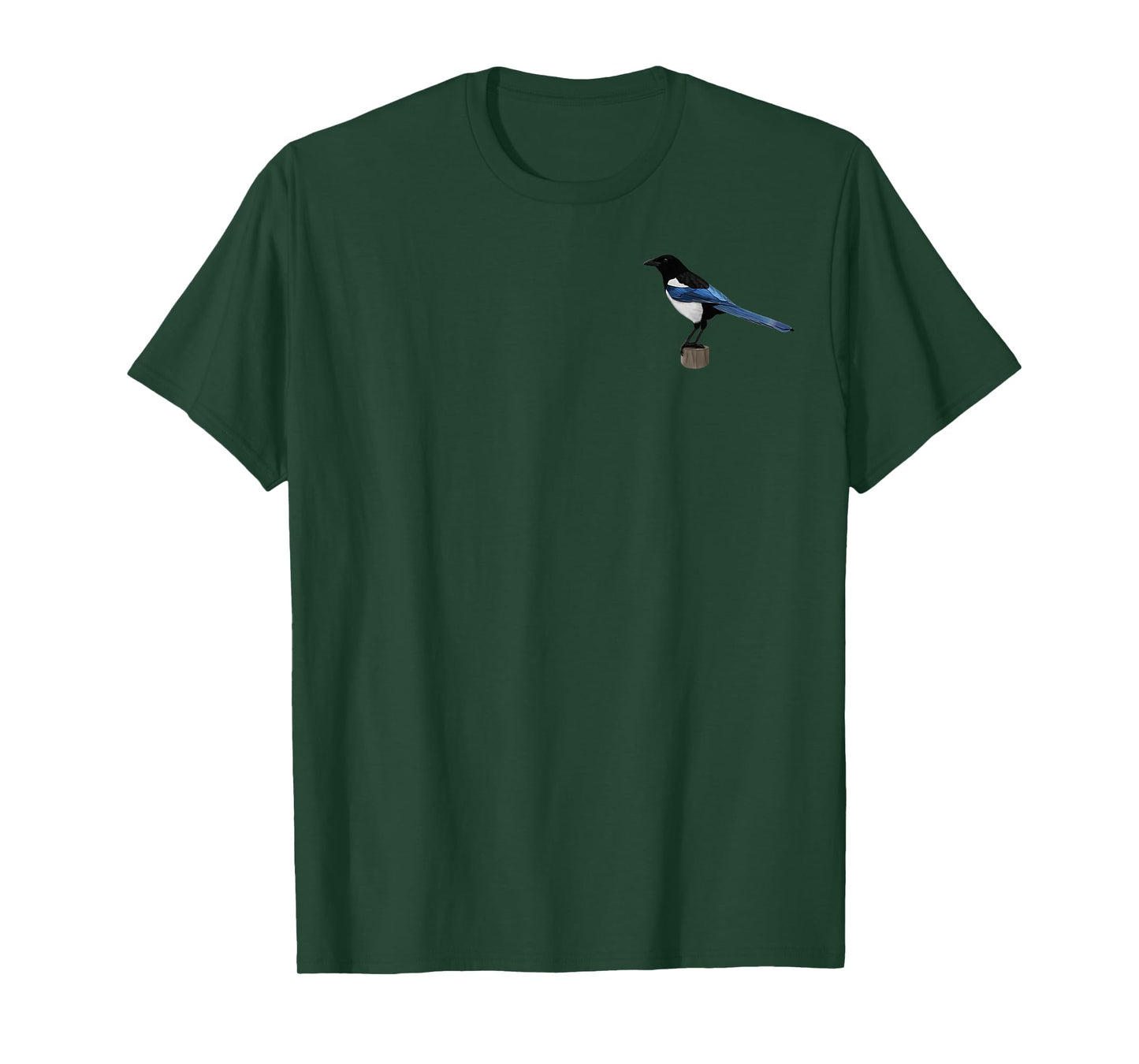 Magpie Bird Drawing Bird Friend Ornithologist Biologist T-Shirt