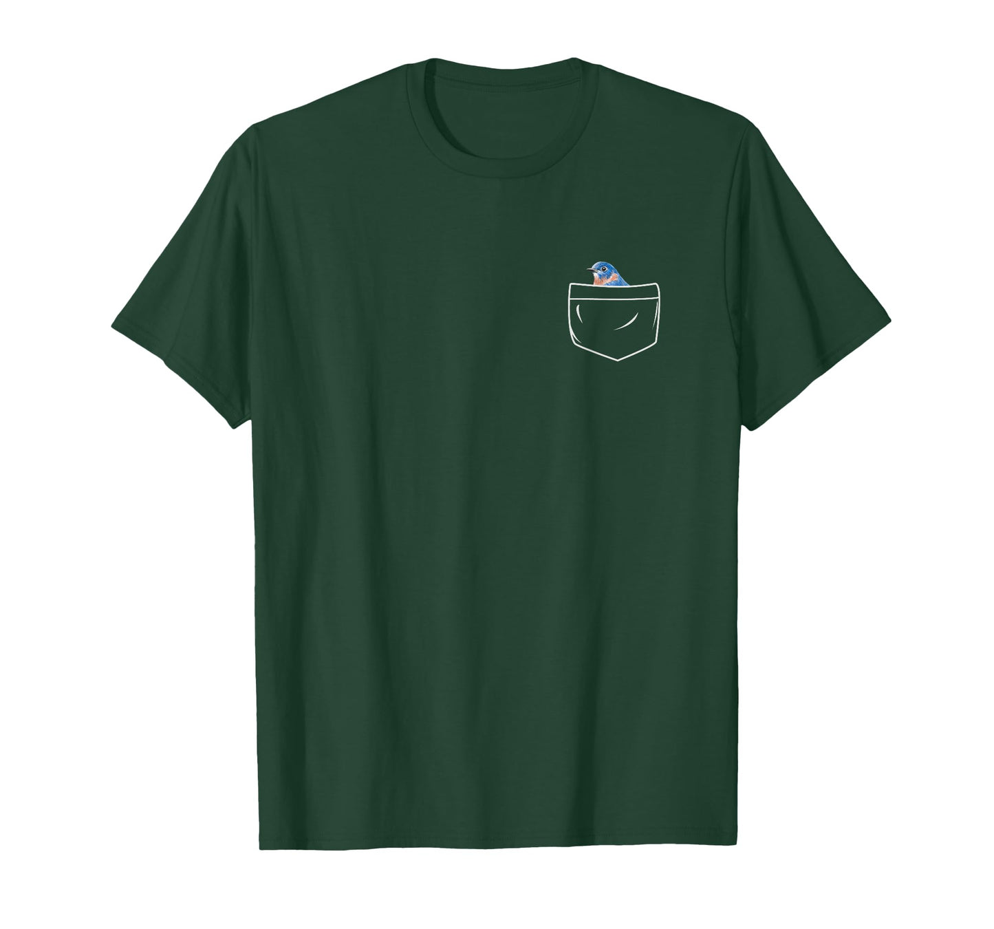 Eastern Bluebird In A Pocket Funny Bird Lover Birdwatcher T-Shirt