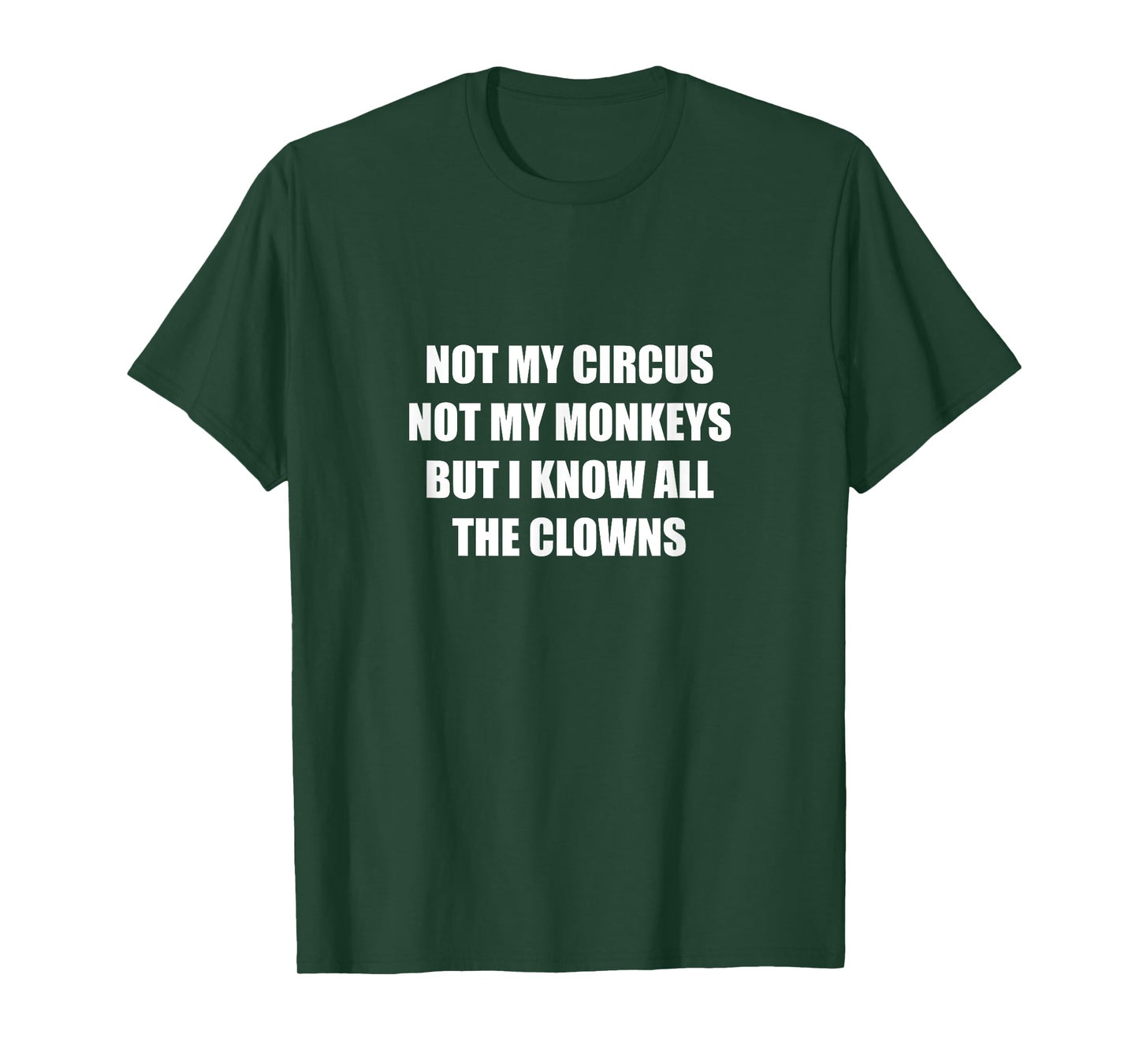 Not My Circus Not My Monkeys But I Know All The Clowns T-Shirt