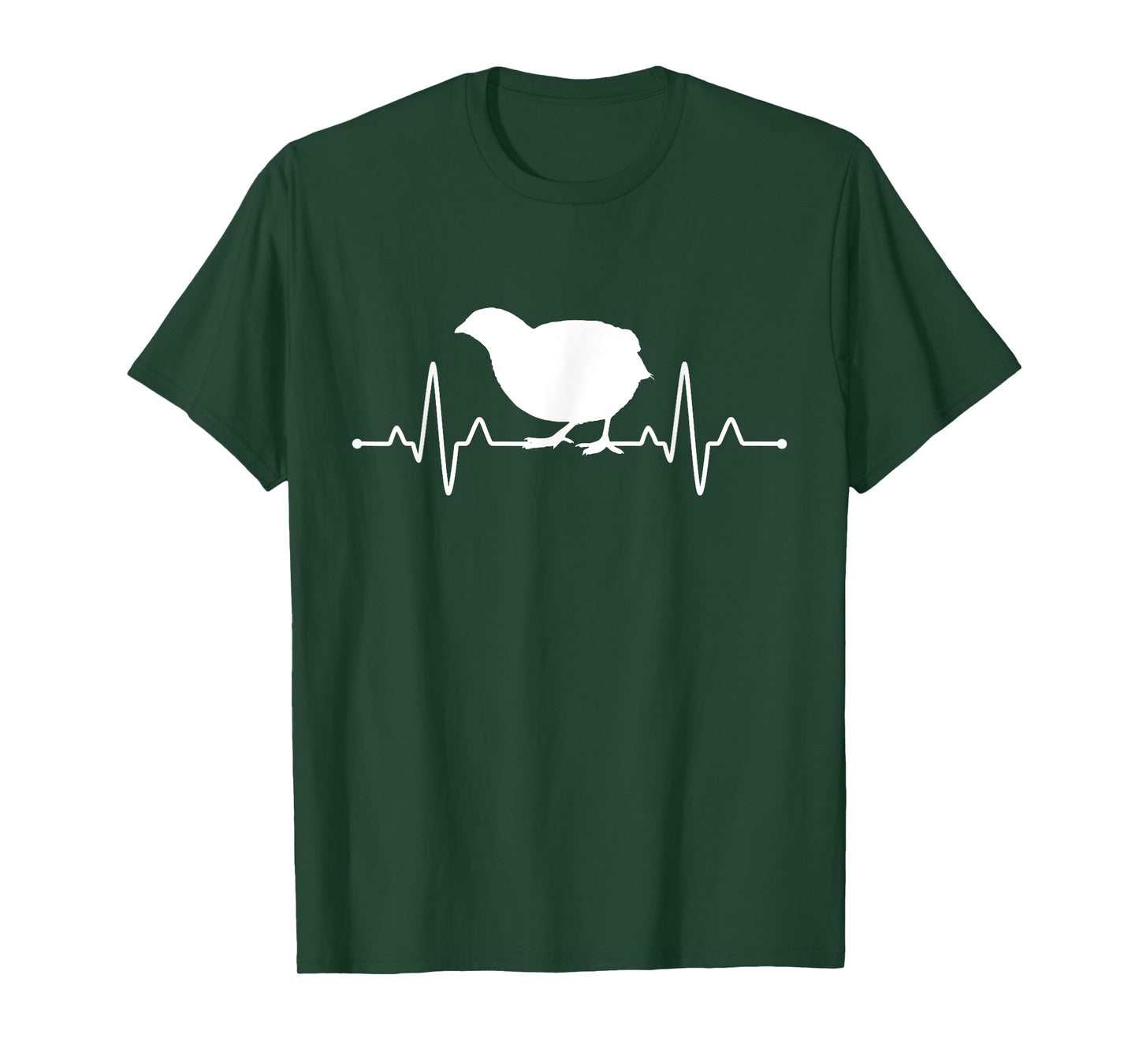 Quail Bird Lover Heartbeat Quail T-Shirt