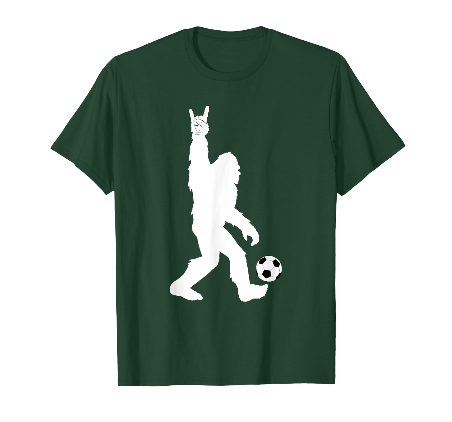 Funny Soccer Bigfoot Rock On for Sasquatch Soccer Players T-Shirt