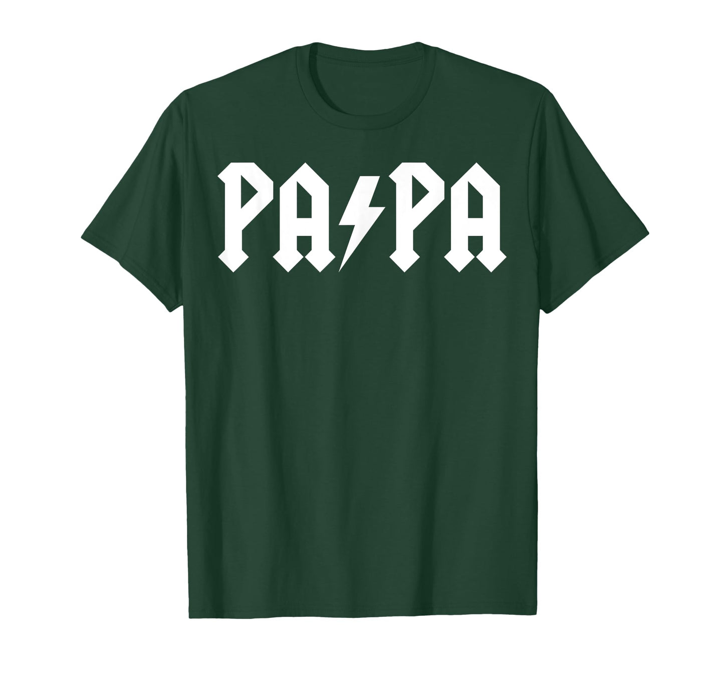 Men Rock PAPA Father's day Gift Funny Rock Metal band Humor T-Shirt