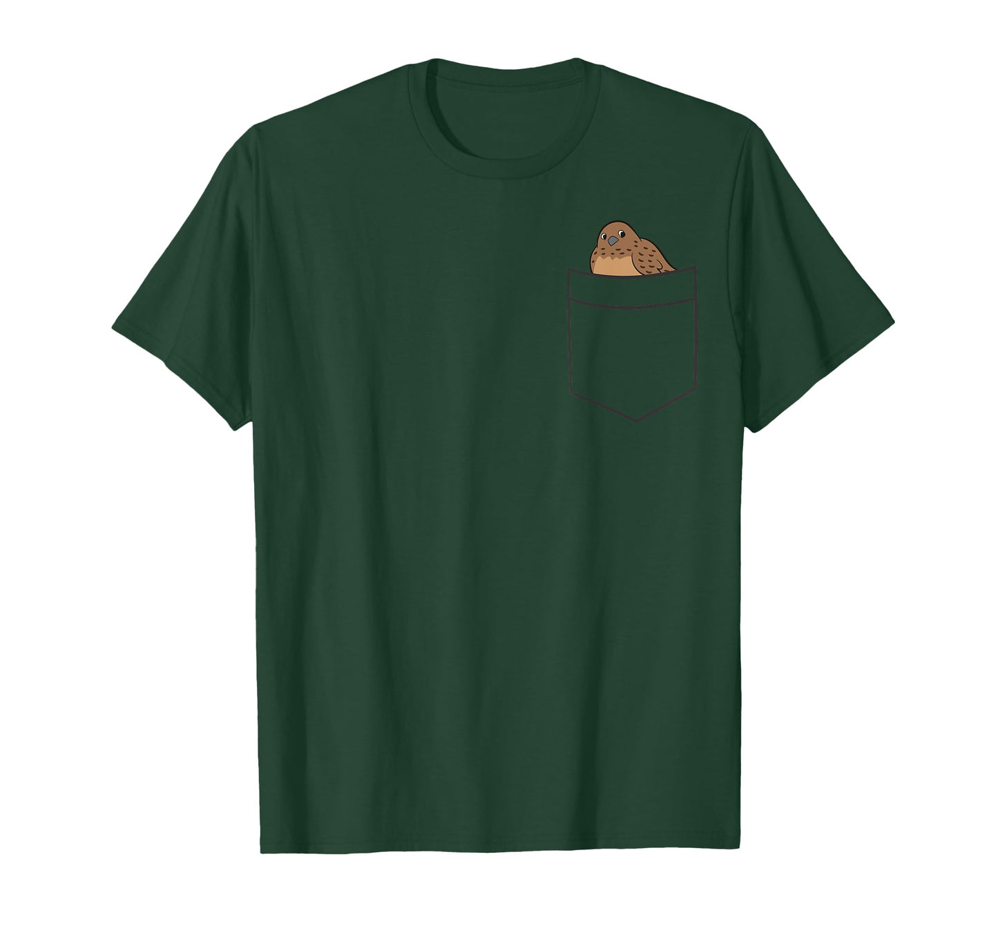 Quail Bird In A Pocket Cute Pocket Quail T-Shirt