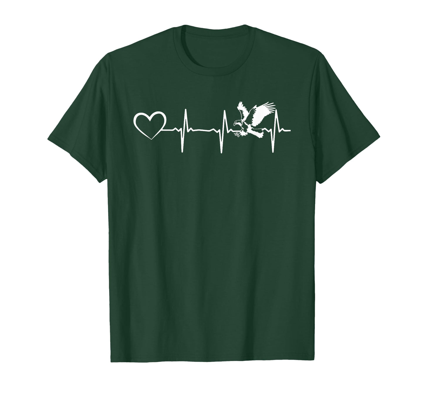 Eagle Heartline Heart Eagle Bird - Bald Eagle Heartbeat T-Shirt