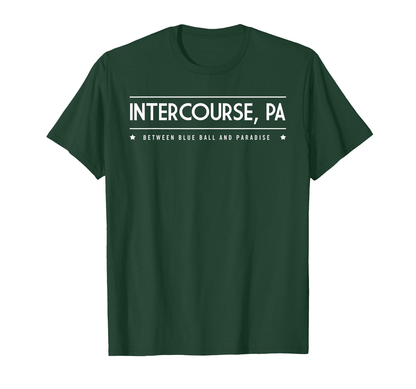 Intercourse PA T-Shirt Between Blue Ball and Paradise Tee T-Shirt