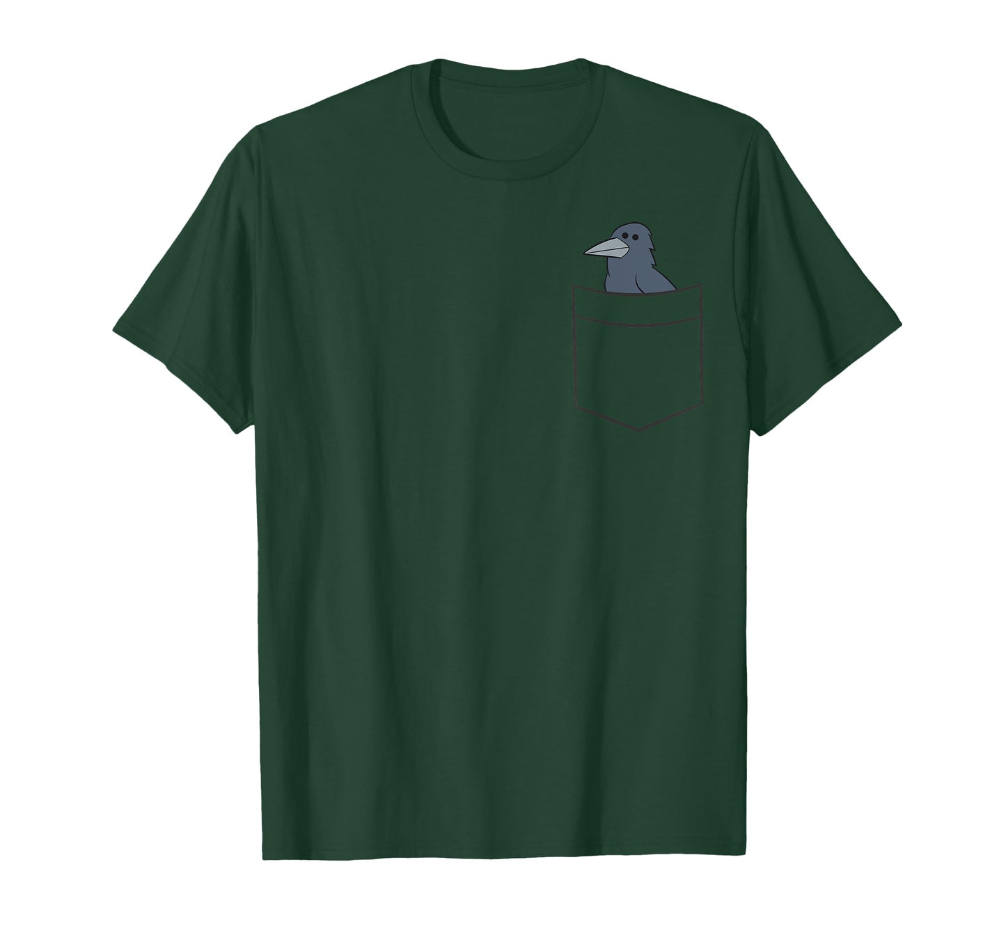 Crow Bird In The Pocket Cute Raven Crow T-Shirt