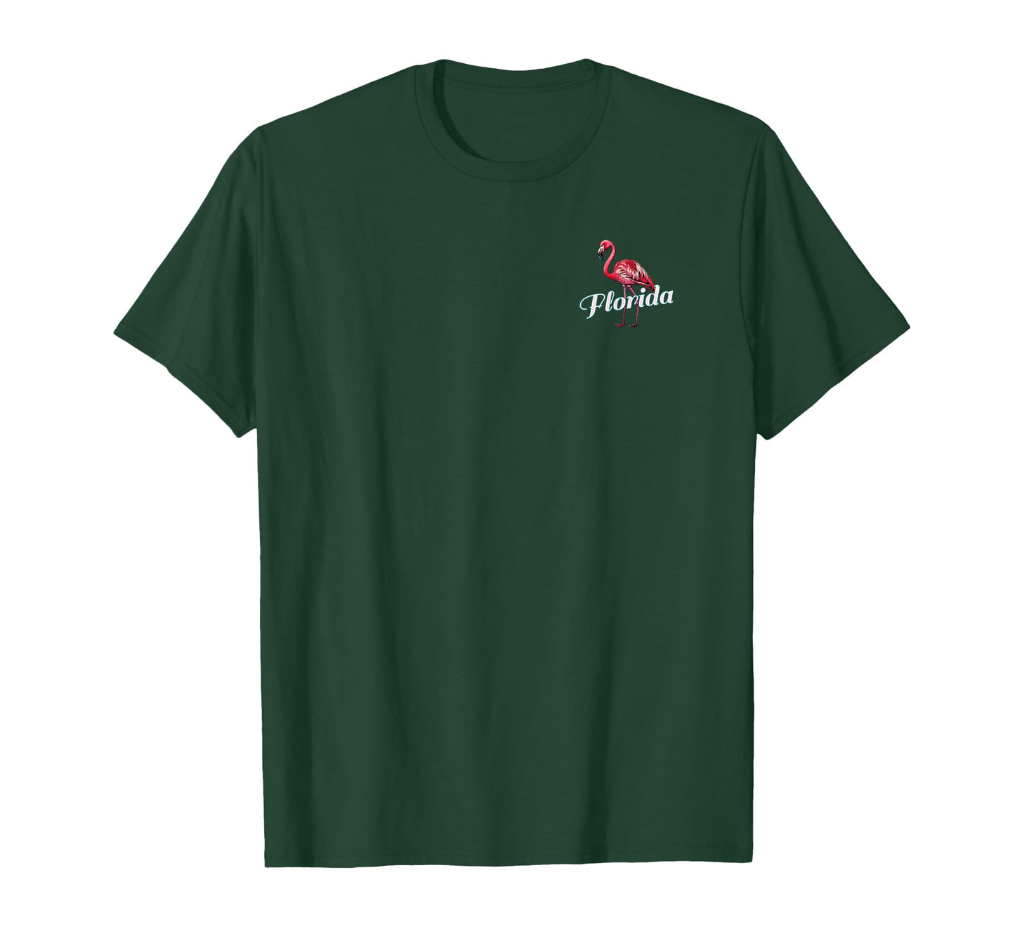 Siesta Key Florida Beach Tropical Flamingo 2 Sided T-Shirt