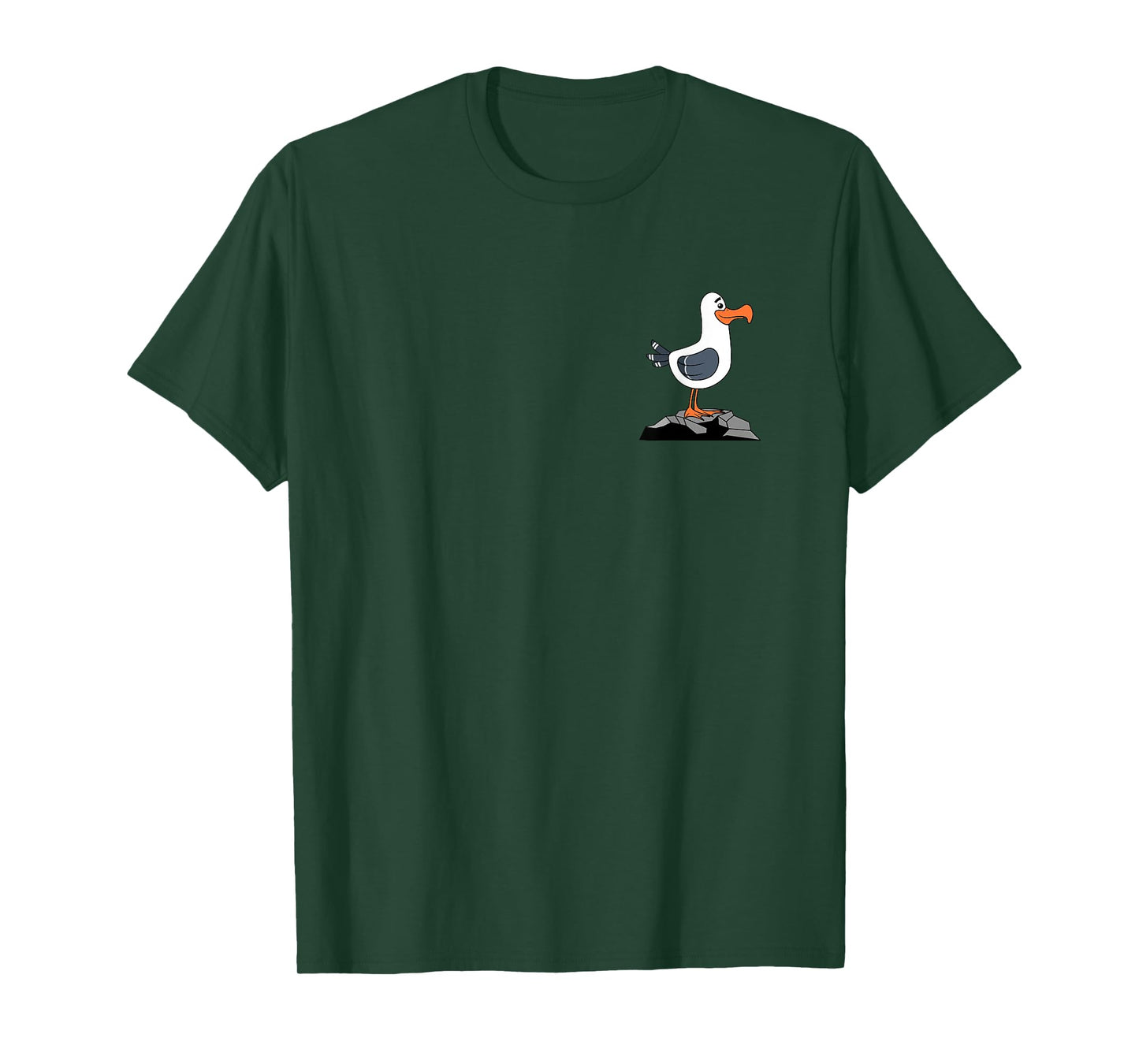Funny Seagull Pocket Birdwatching Lover Gift Men Women Kids T-Shirt