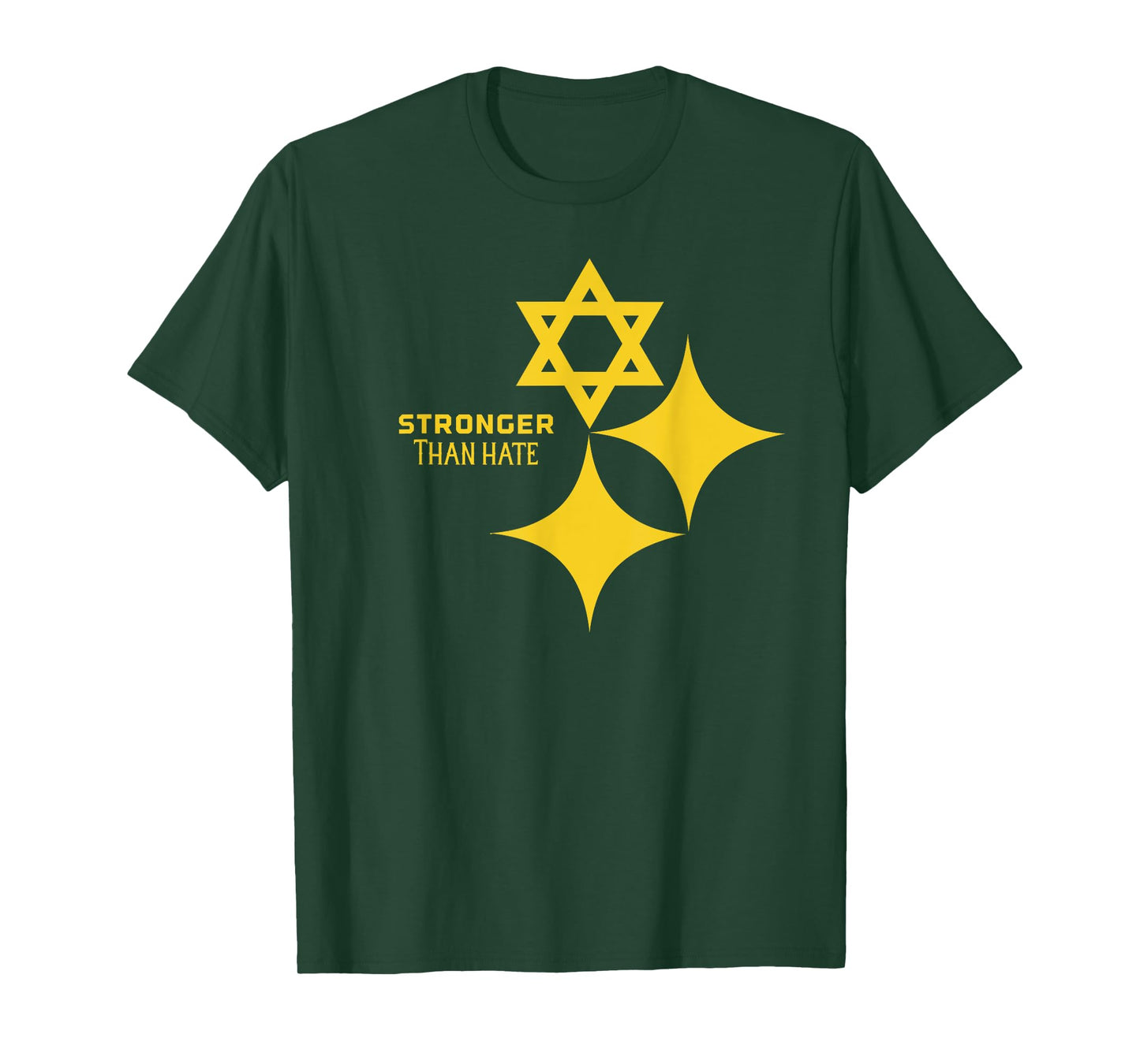 All Gold Stronger Than Hate T-Shirt Pittsburgh United T-Shirt