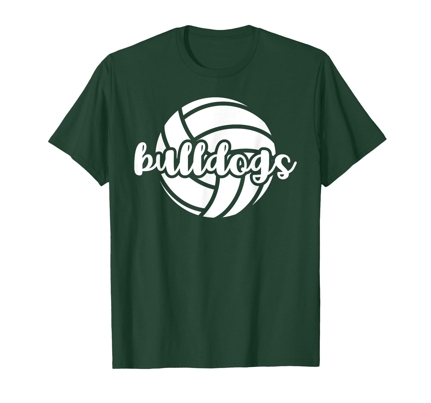 Bulldogs Volleyball Team Mascot School Spirit Game Night T-Shirt