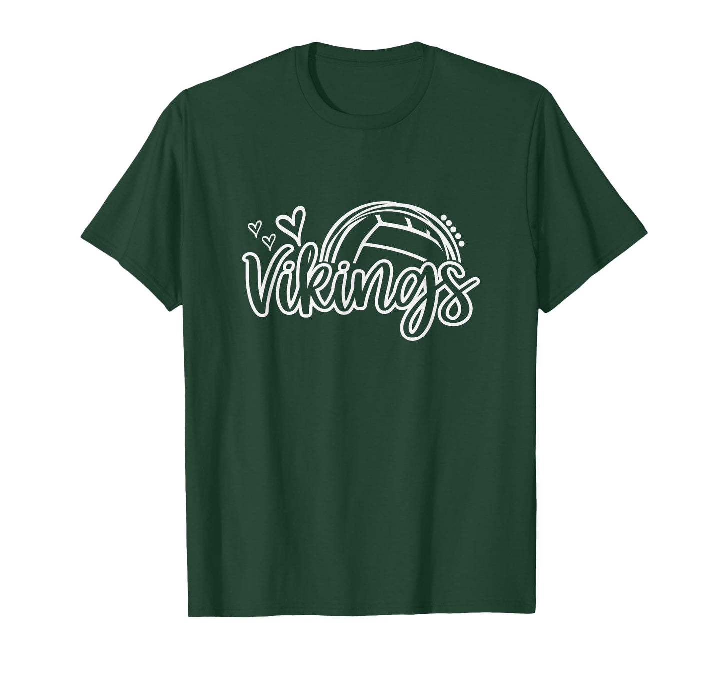 Volleyball Vikings School Sports Fan Team Spirit T-Shirt