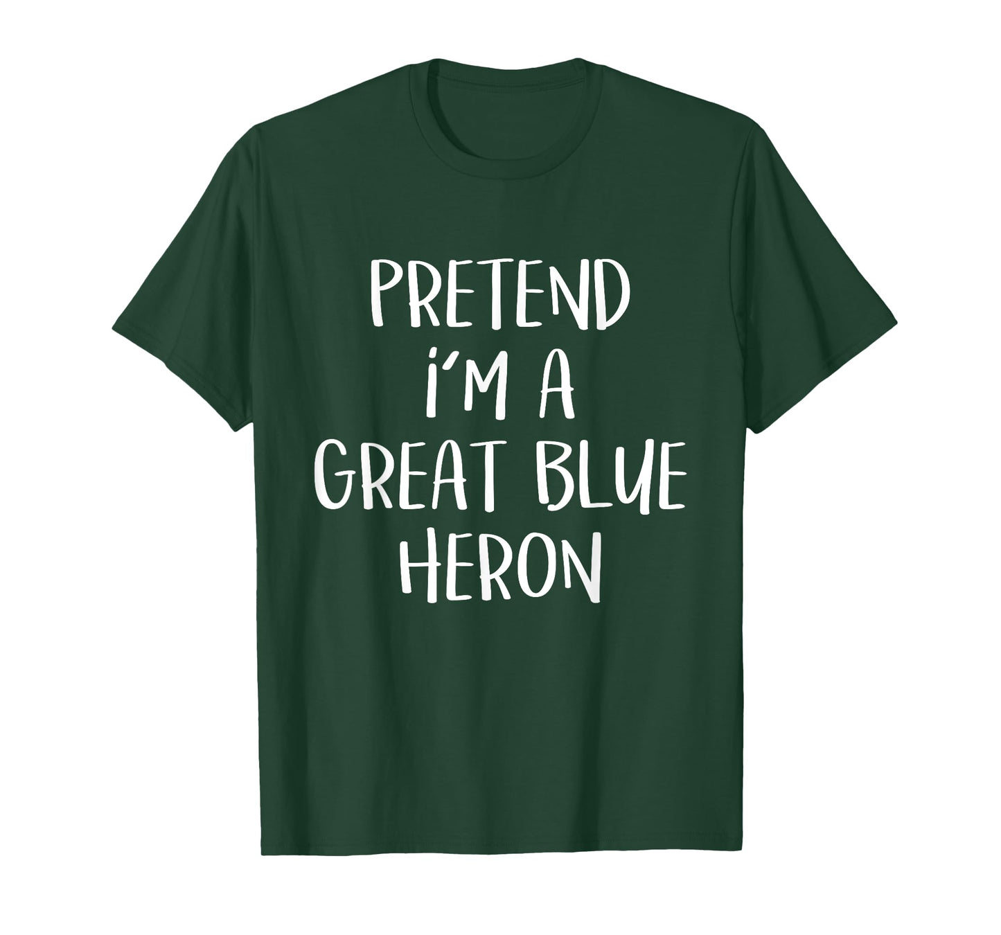 Pretend I'm A Blue Heron Costume Funny Halloween Party T-Shirt