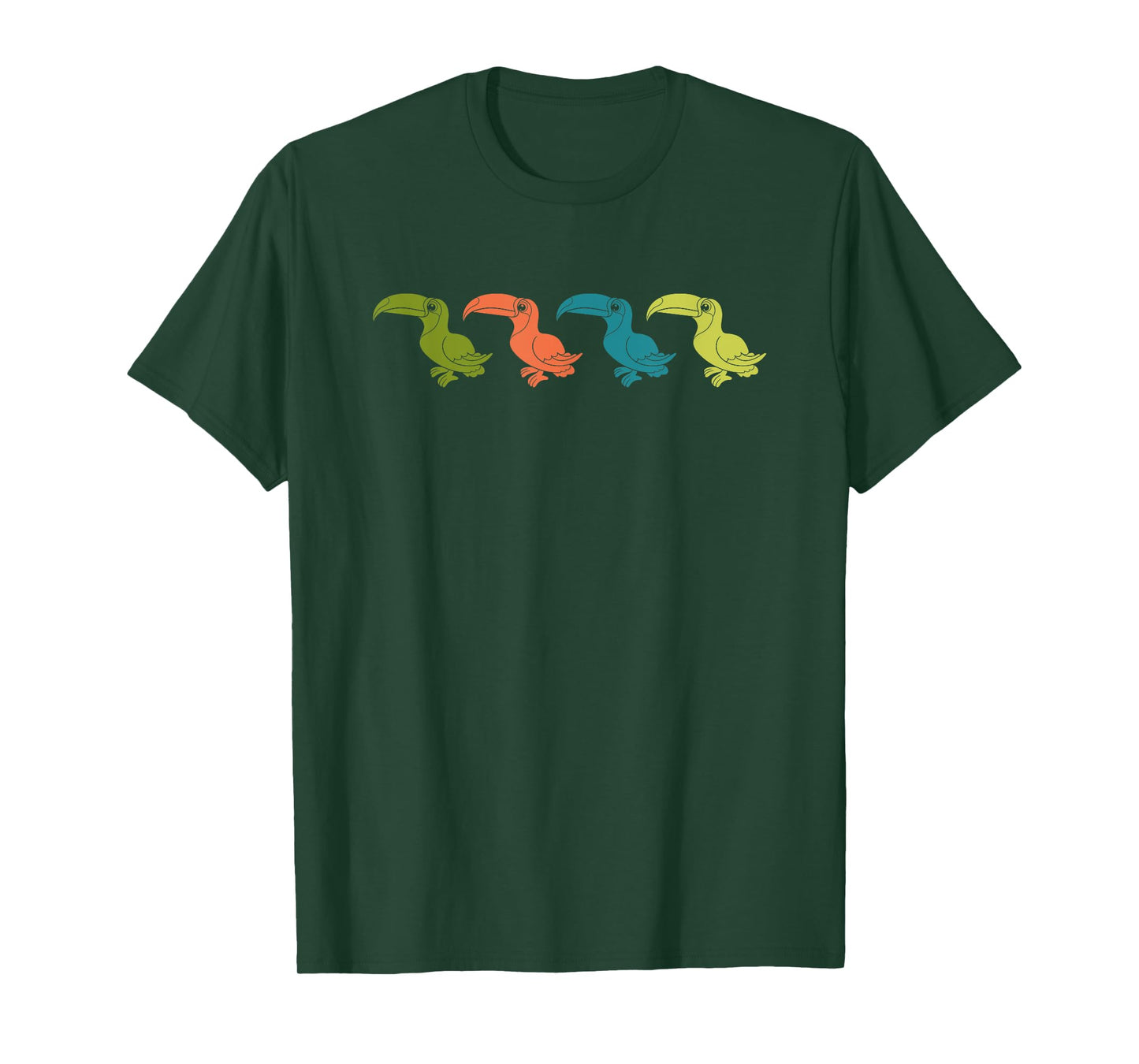 Retro Exotic Bird Tropical Toucan T-Shirt