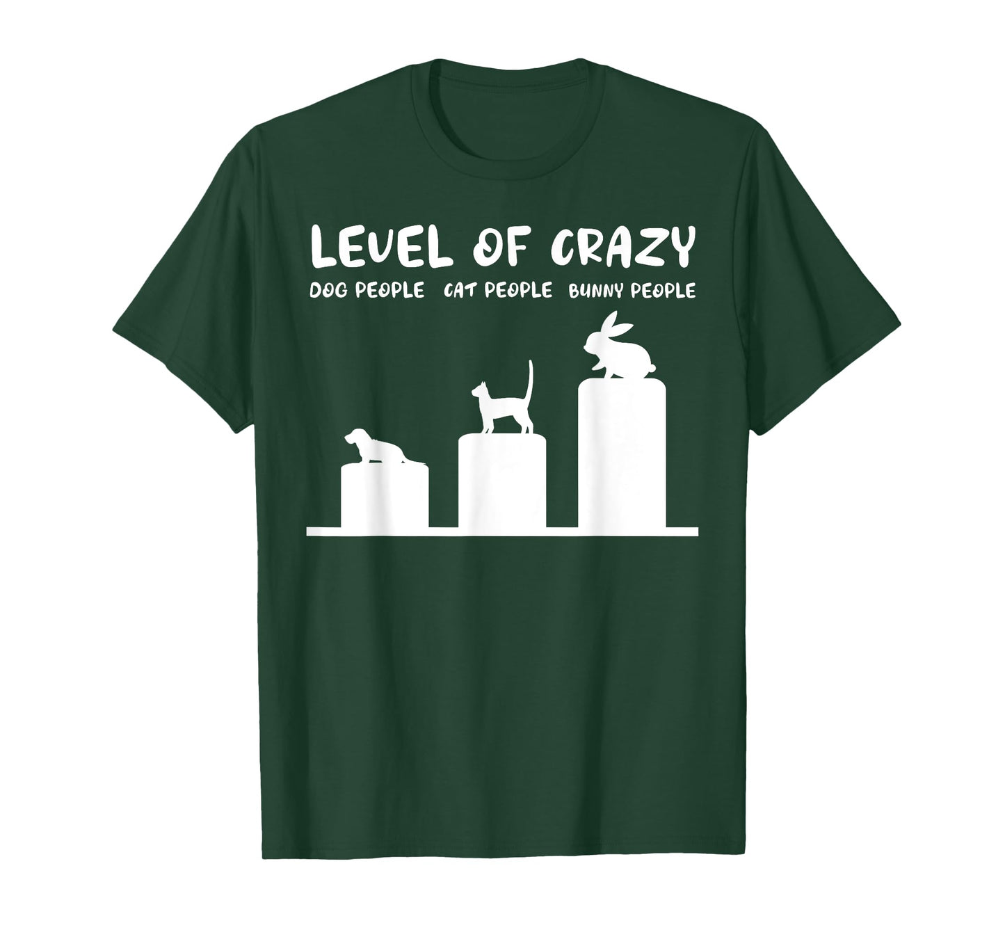 Level Of Crazy Bunny Funny Rabbit T-Shirt