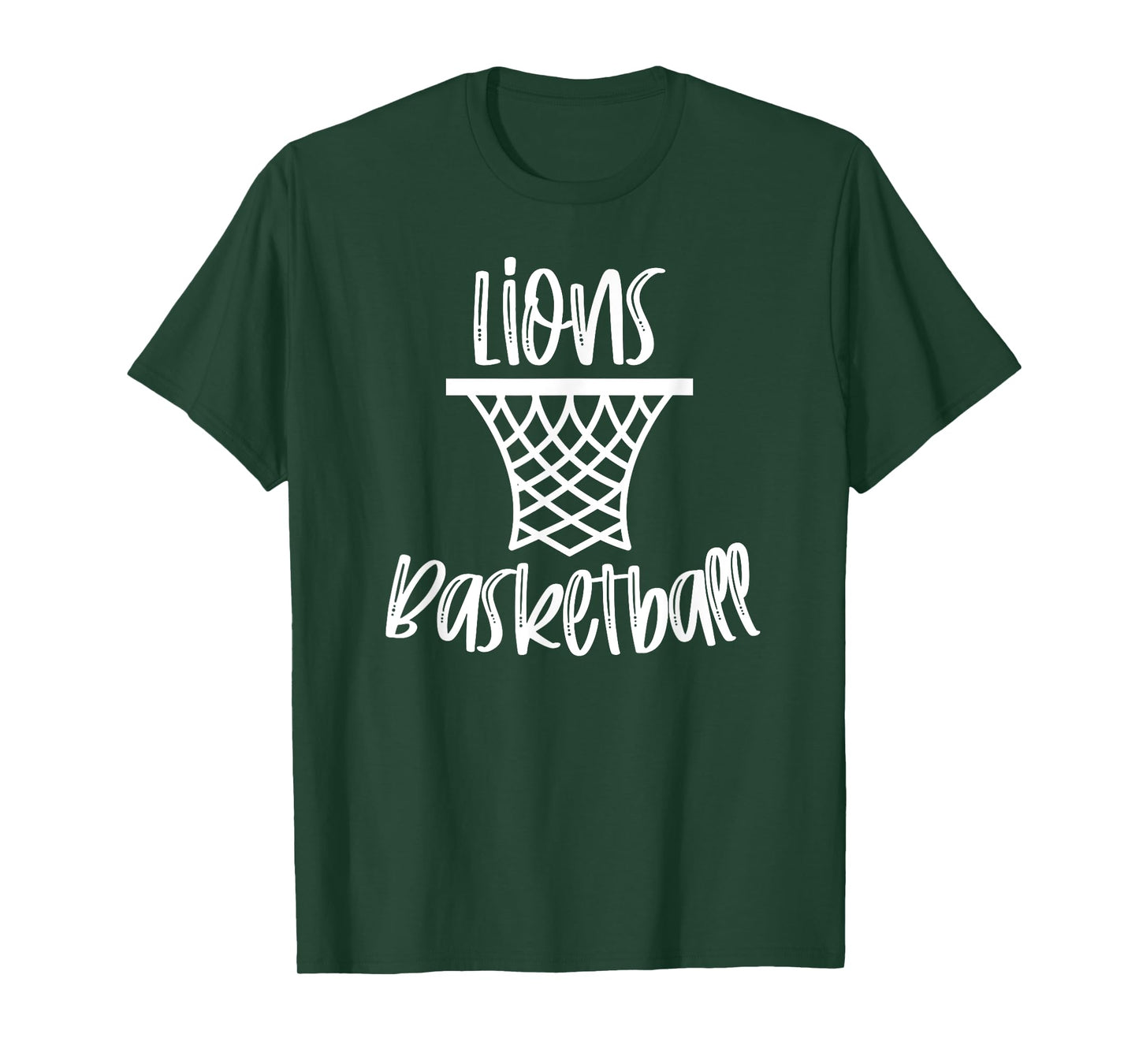 Lions Basketball Team Mascot School Spirit Game Night T-Shirt