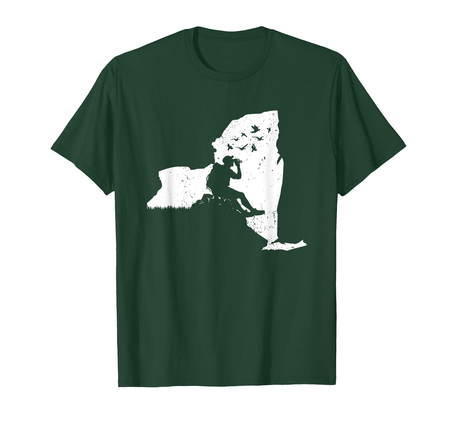 New York Bird Watching Design Birding Binoculars Birdwatcher T-Shirt