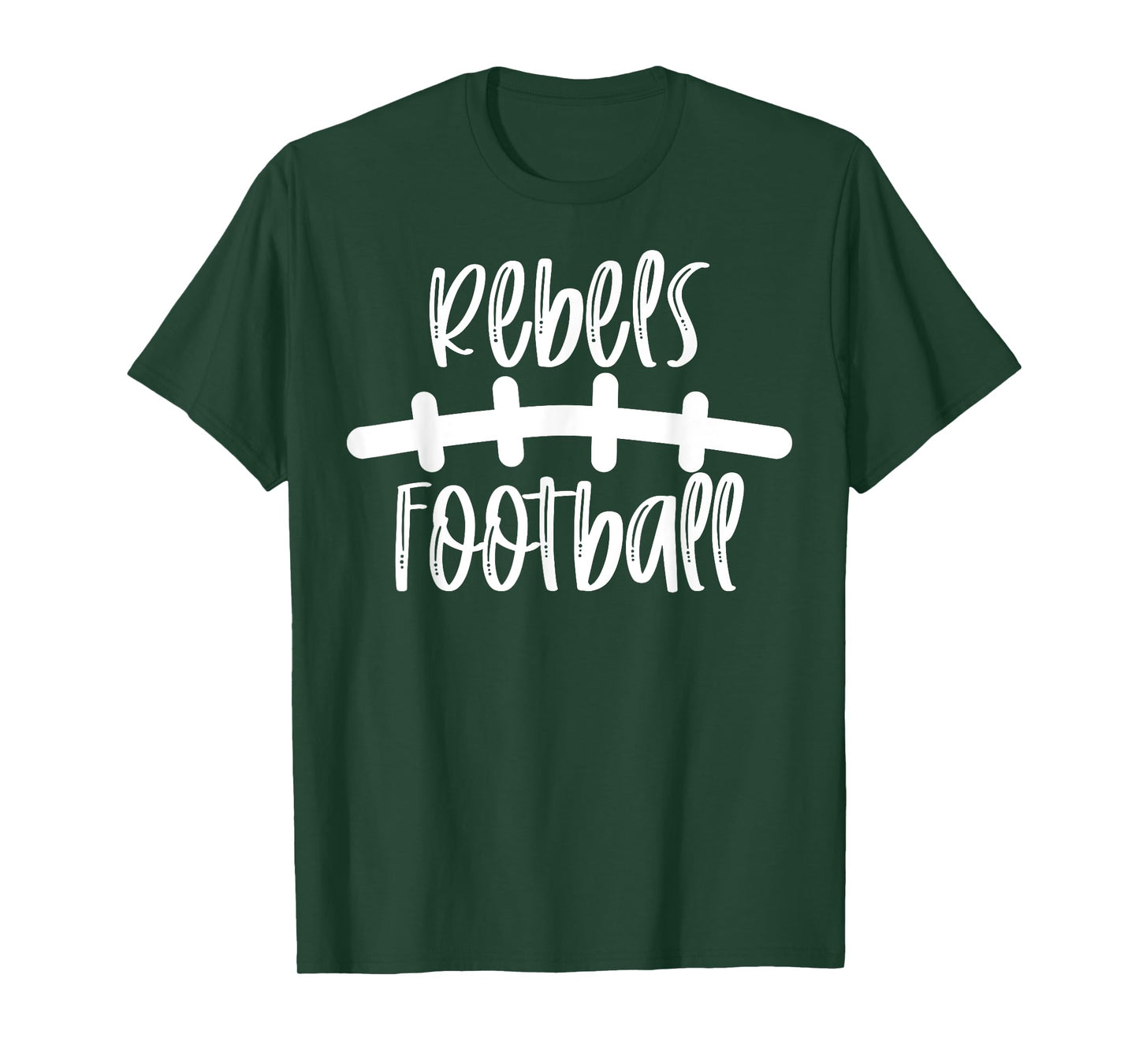 Rebels Football School Spirit Team Mascot Game Night T-Shirt