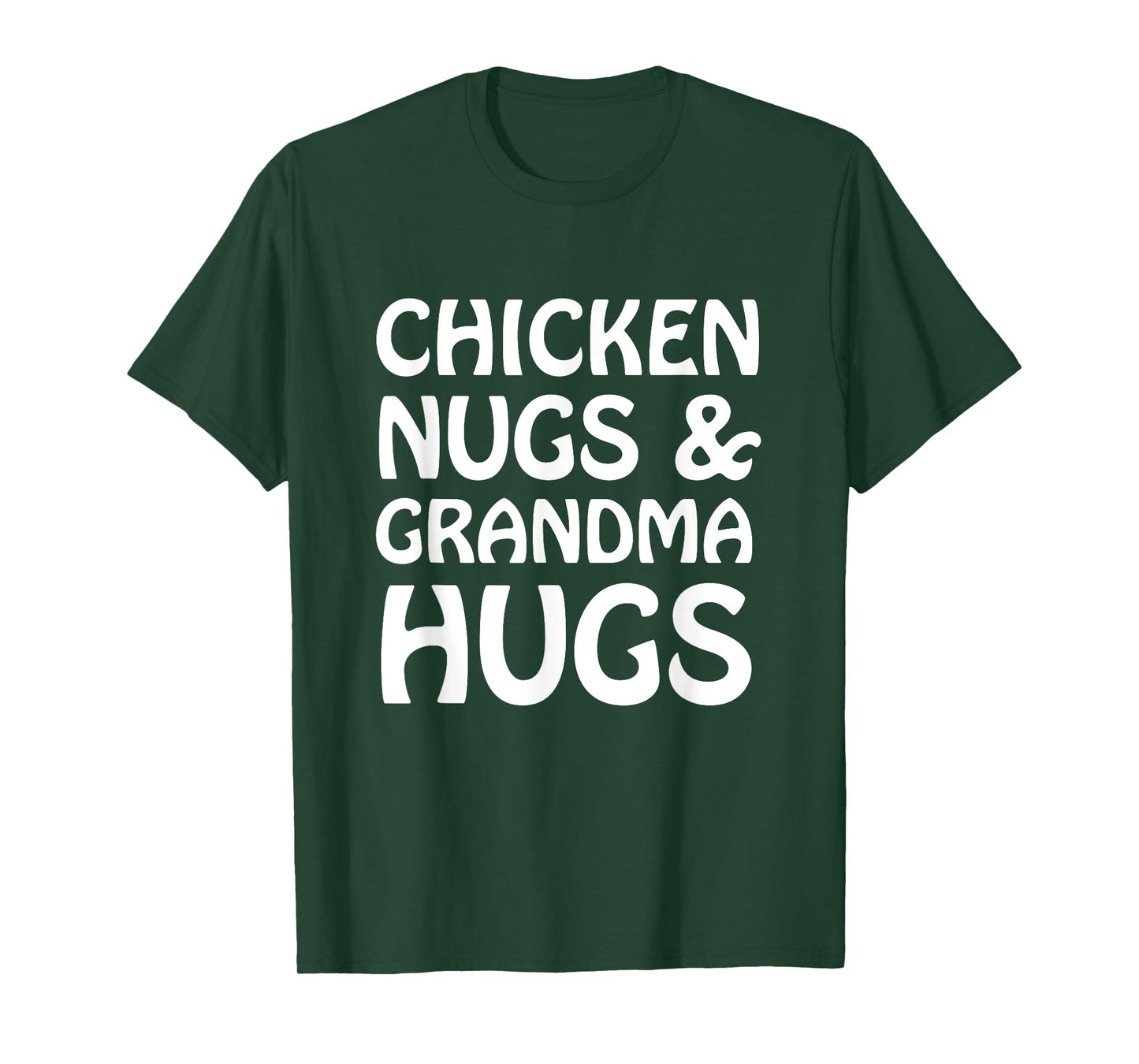 Chicken Nugs And Grandma Hugs Funny Cute Kids Lt. T-Shirt