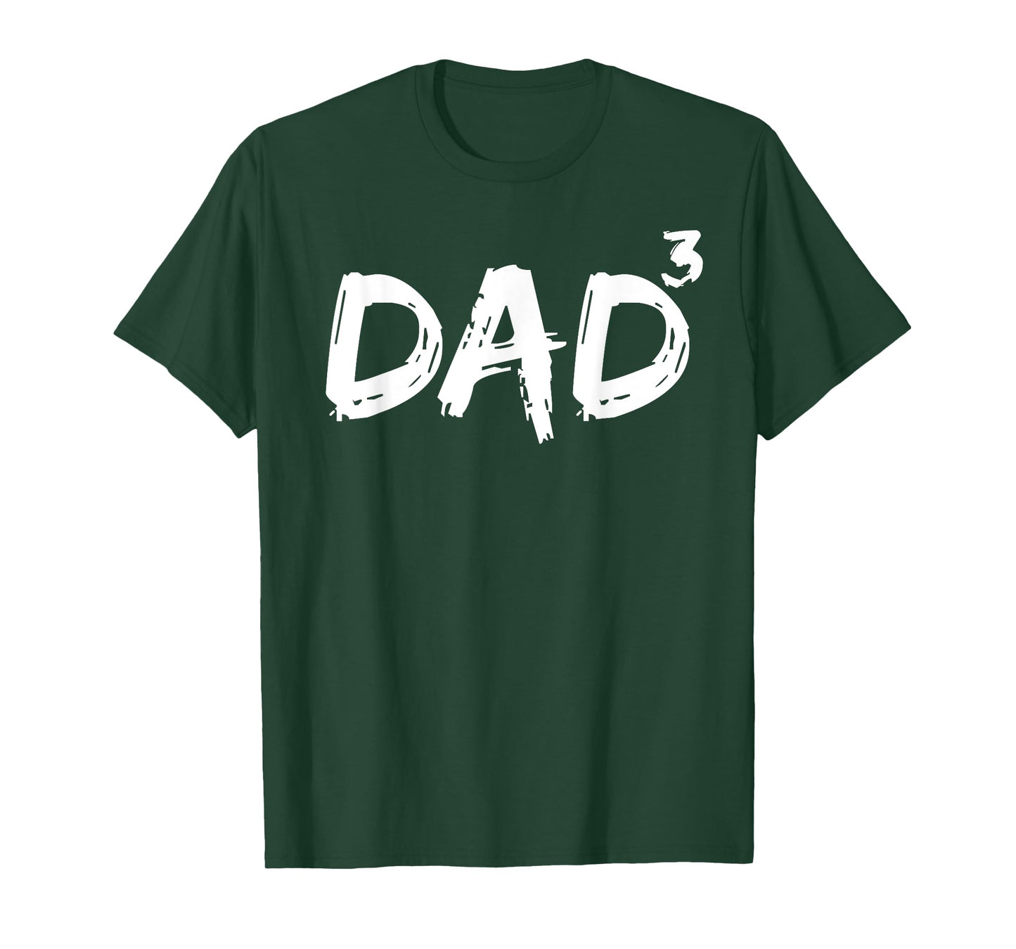 Dad to the Third Power Mens Pregnancy Announcement Dad Cubed T-Shirt