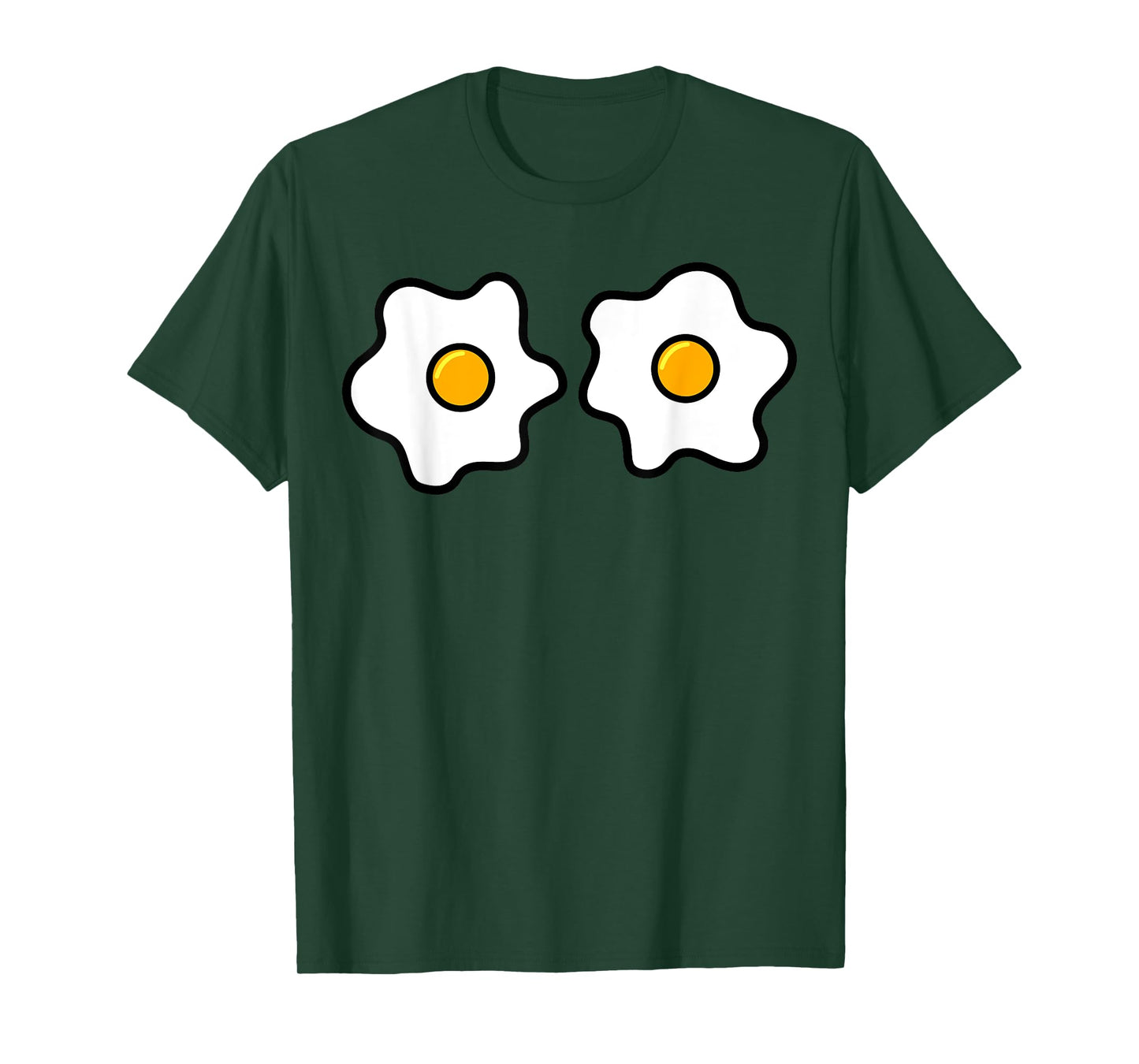 Funny Egg Boobs, Fried Egg Lovers Egg Eyes Halloween Costume T-Shirt