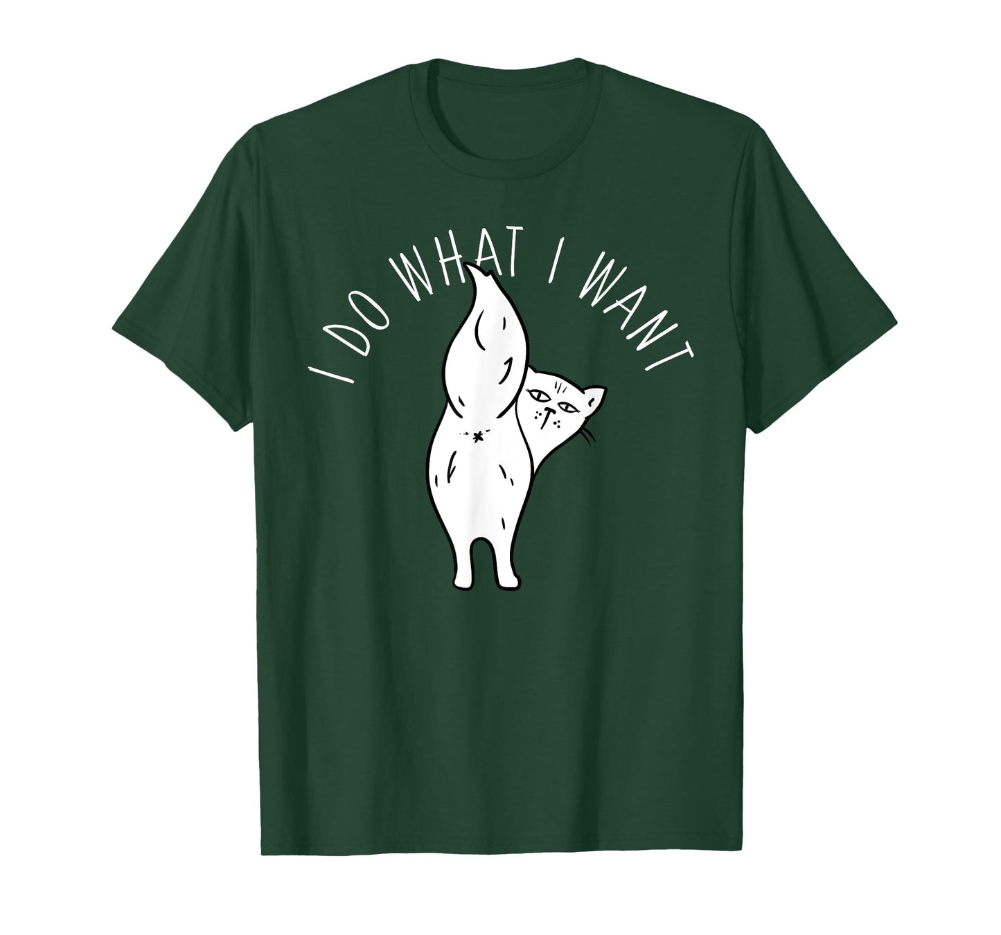 Cat Butthole Shirt I Do What I Want Offensive Butt T-Shirt