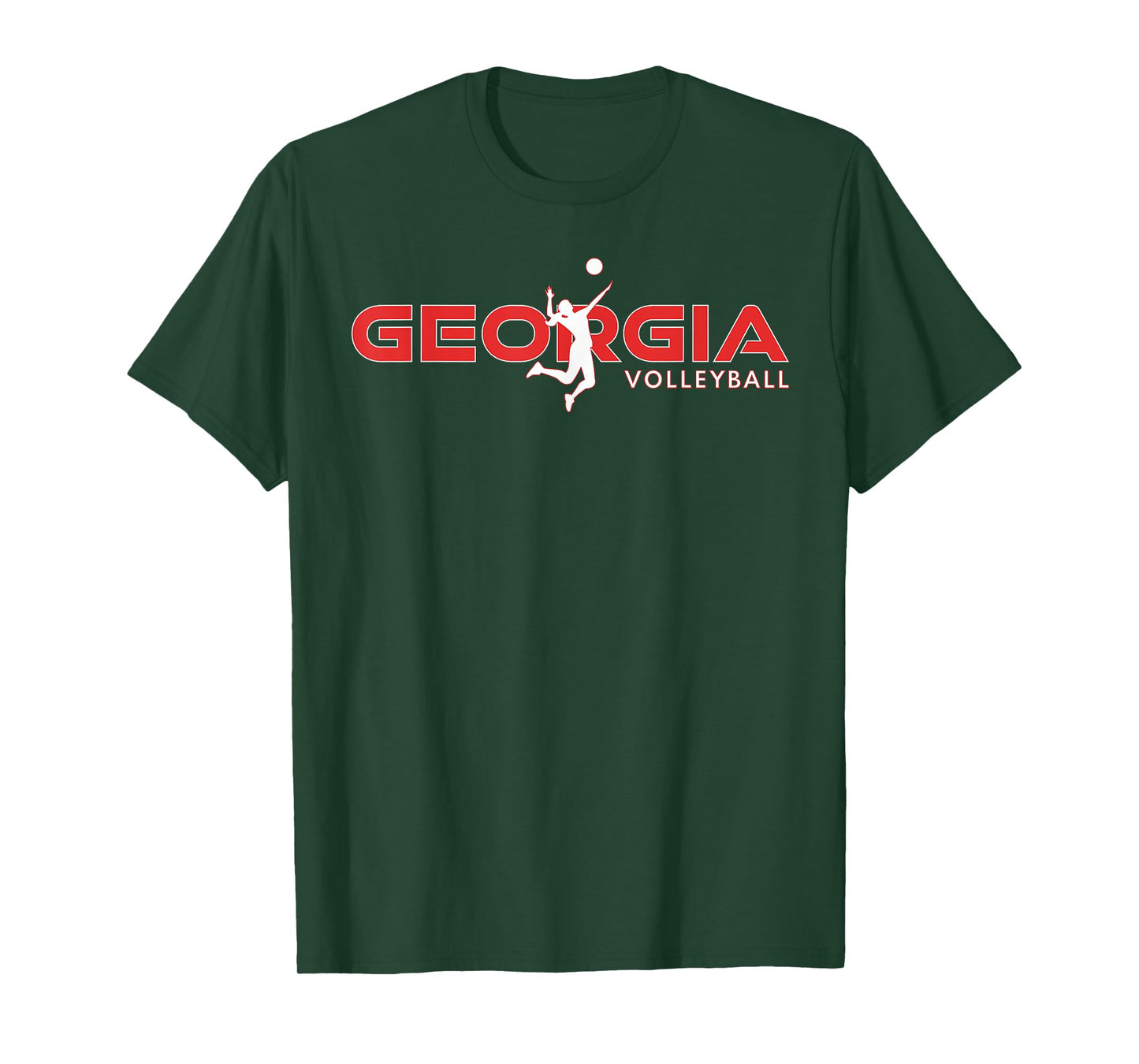 Court Game GA Girls Team Atlanta Georgia Volleyball Player T-Shirt