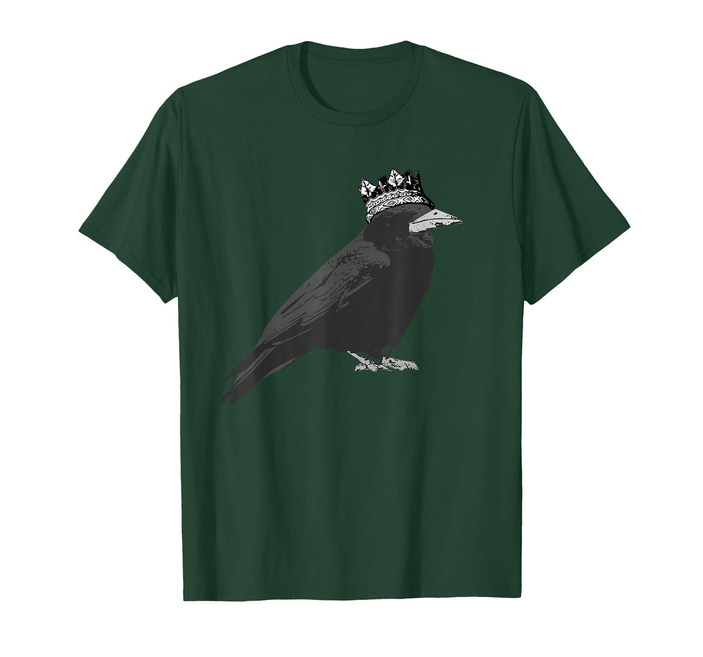 King Crow Raven with Crown Bird T-Shirt