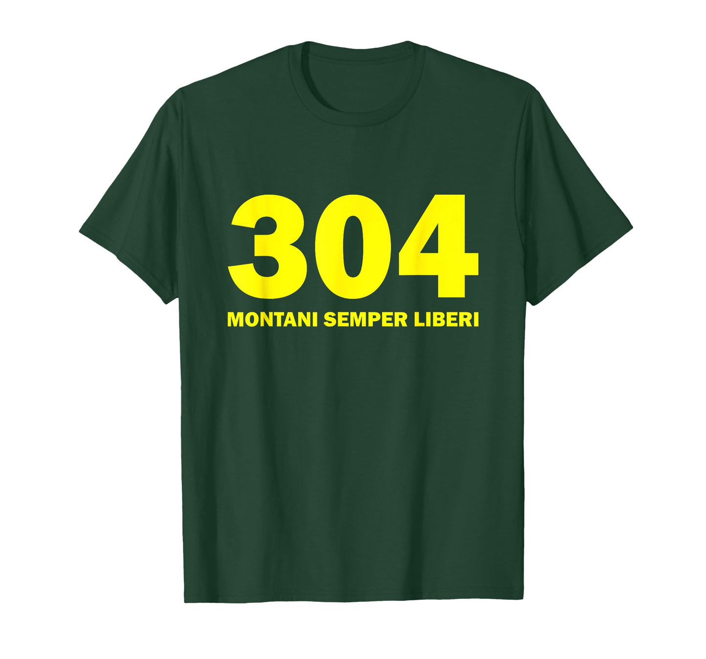 304 Montani Semper Liberi West Virginia T-shirt Blue Gold