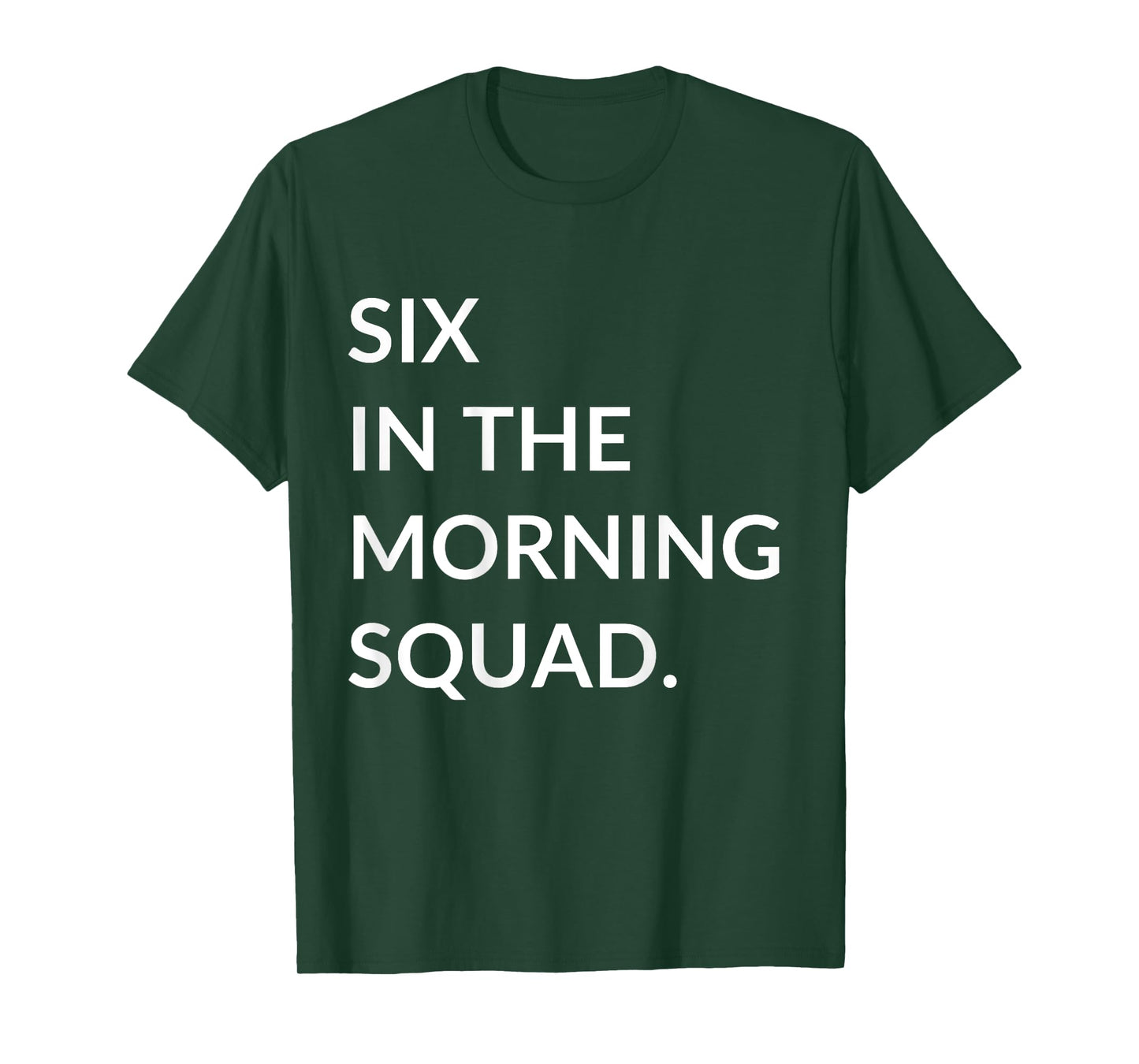 Six In The Morning 6 AM Workout Gym Fitness Back Printed T-Shirt
