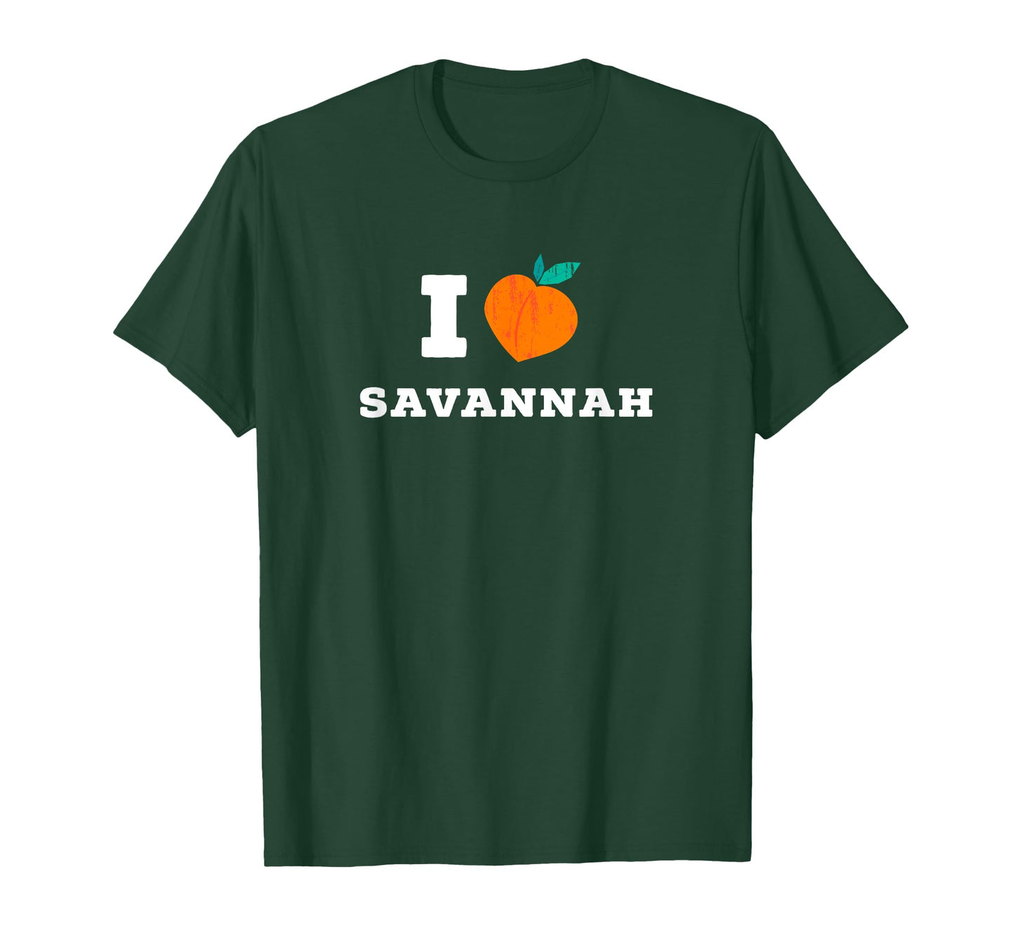 I love Savannah, Georgia / Minimal Savannah, GA Peach T-Shirt