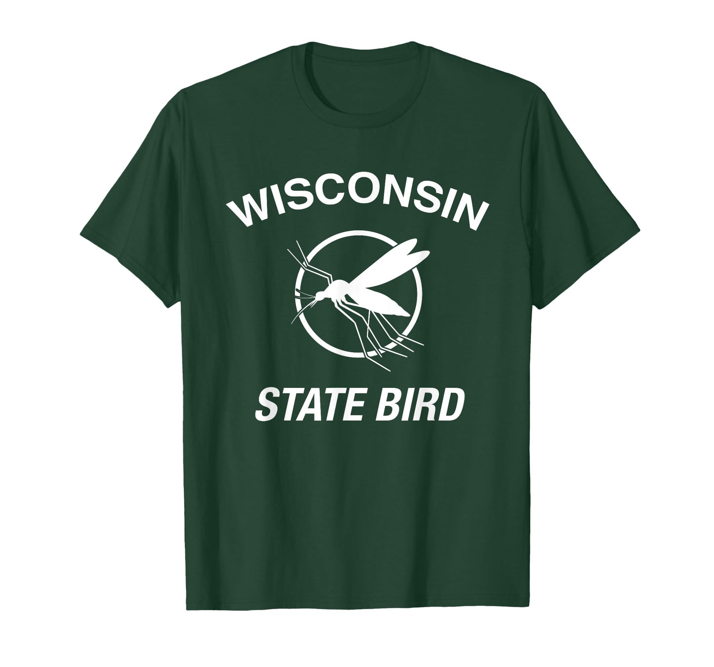 Funny Wisconsin State Bird Mosquito T-Shirt